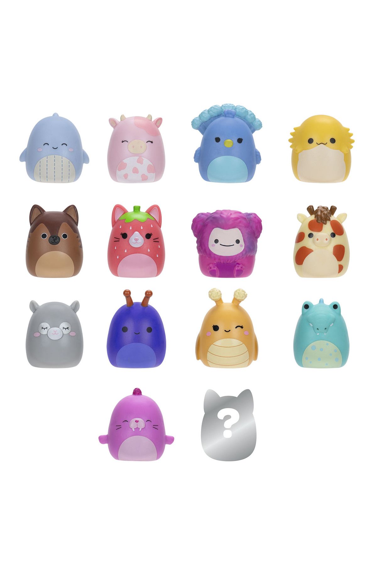 Squishmallows Squish-a-longs 14 Figür + Yüzük Set Seri 2 AL0066