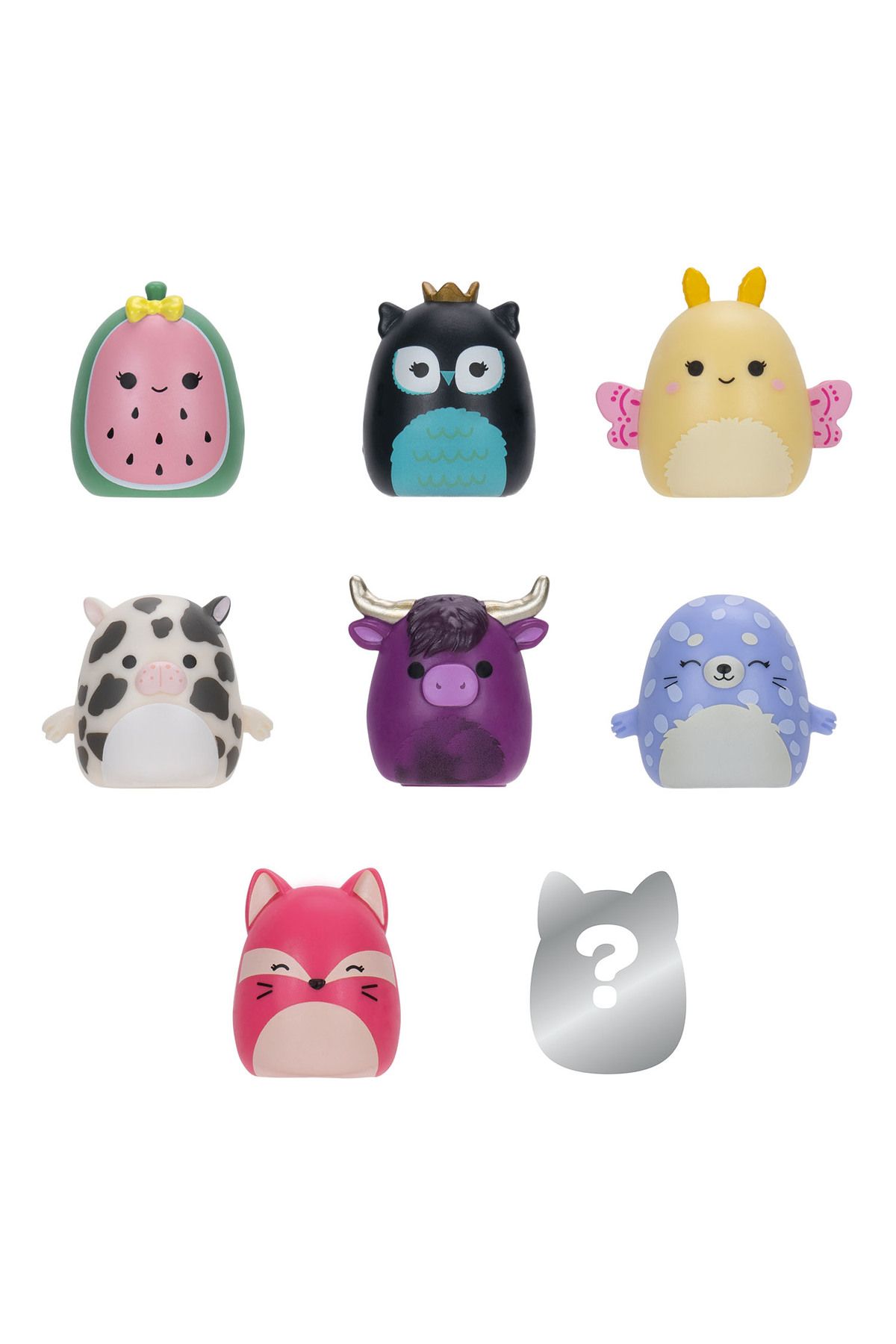 Squishmallows Squish-a-longs 8 Figür + Yüzük Set Seri 2 AL0084
