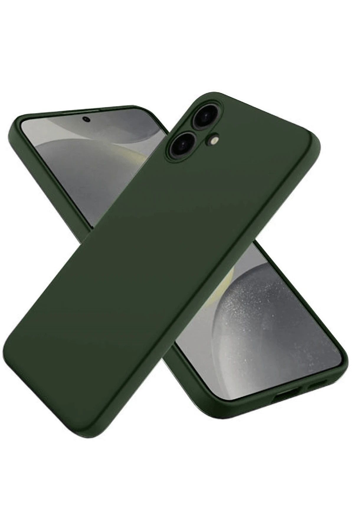 NewFace Samsung Galaxy A06 Kılıf First Silikon - Koyu Yeşil MRAYD