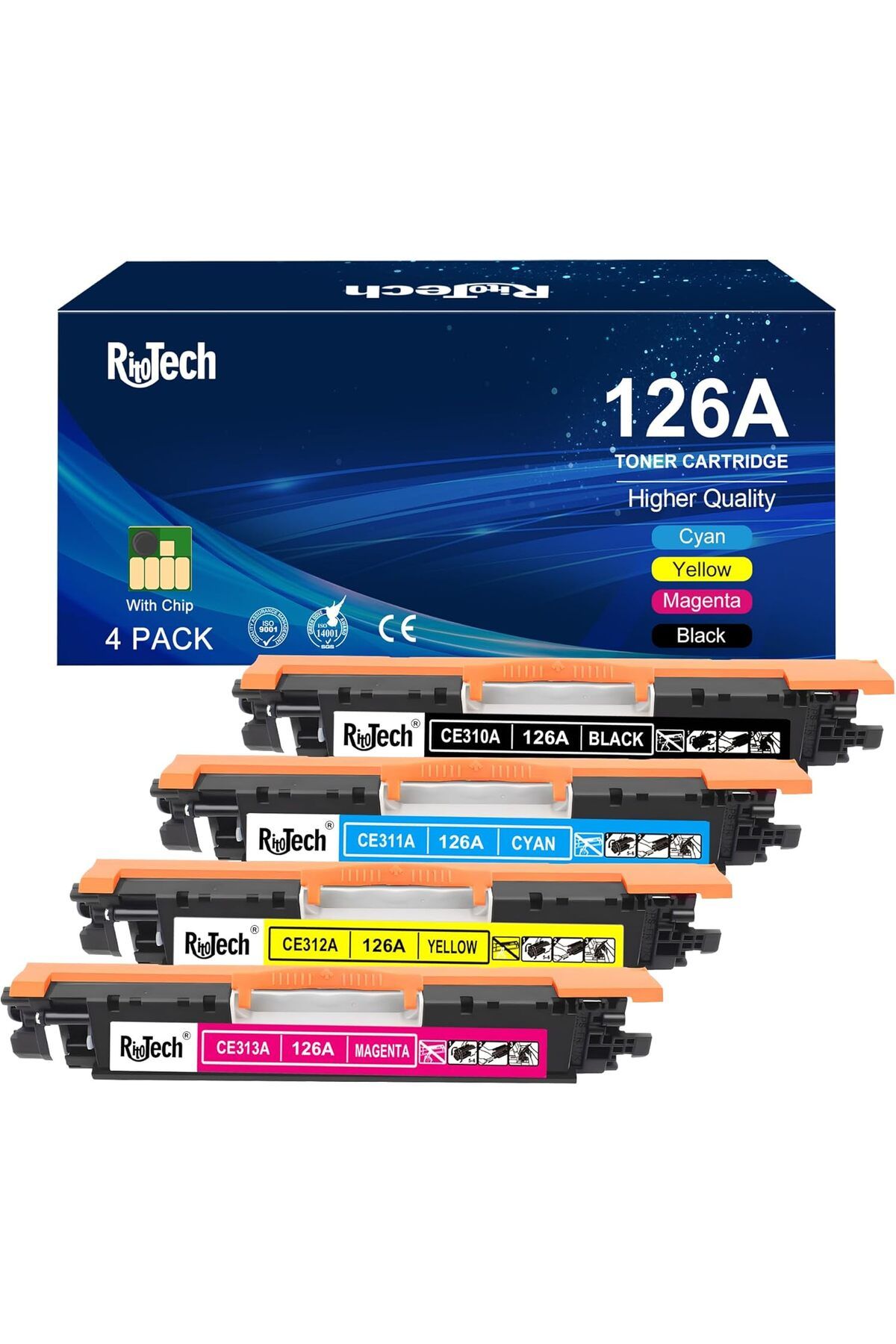 HP 126 A CE310A CE311A CE312A Pro 100 Color MFP CP1025nw M175nw,M275 M275NW*YA-DE TONER*
