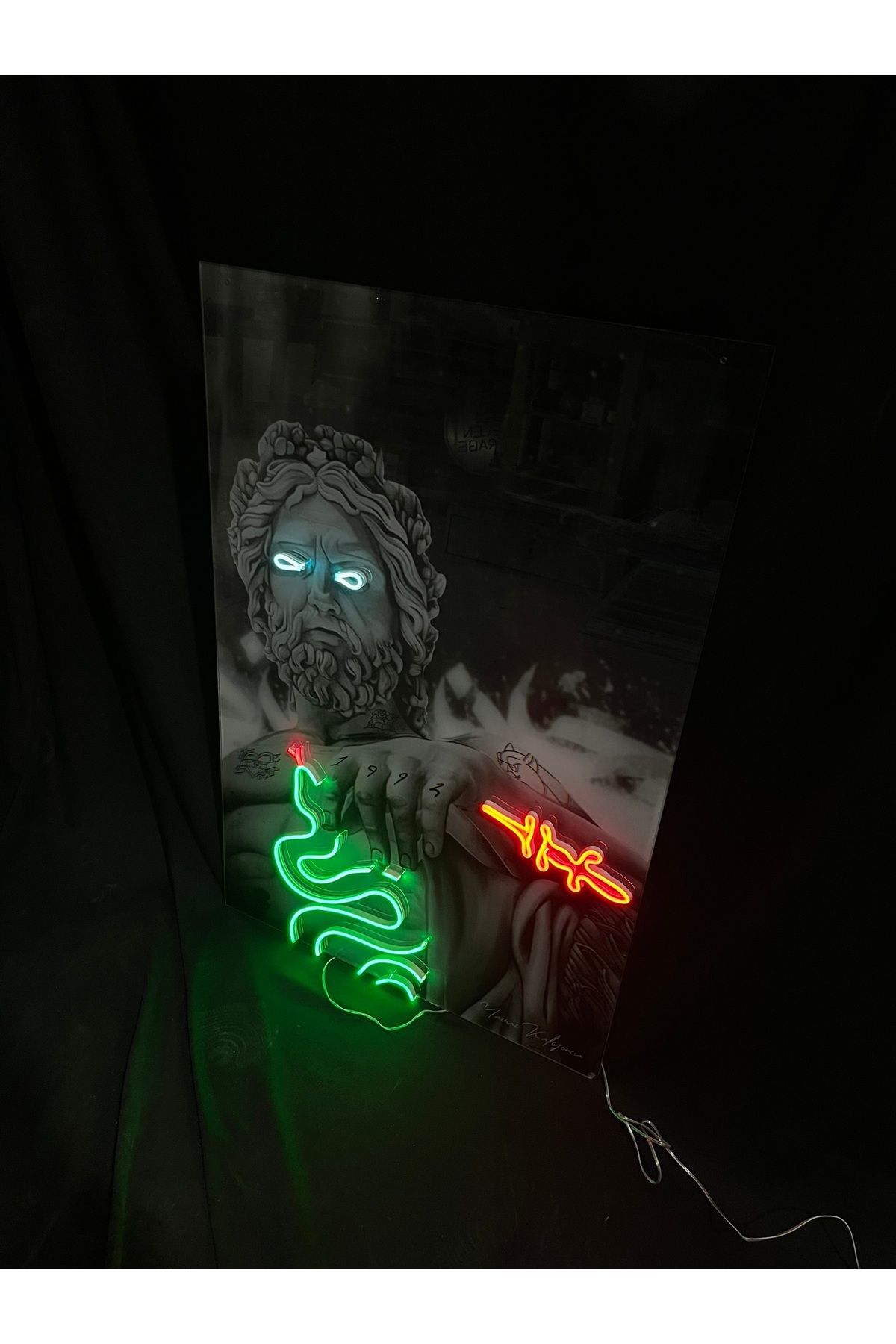 vinyuup İşletmeler İçin Özel Tasarım Neon Led Tabela Uv Baskı 60x90 cm