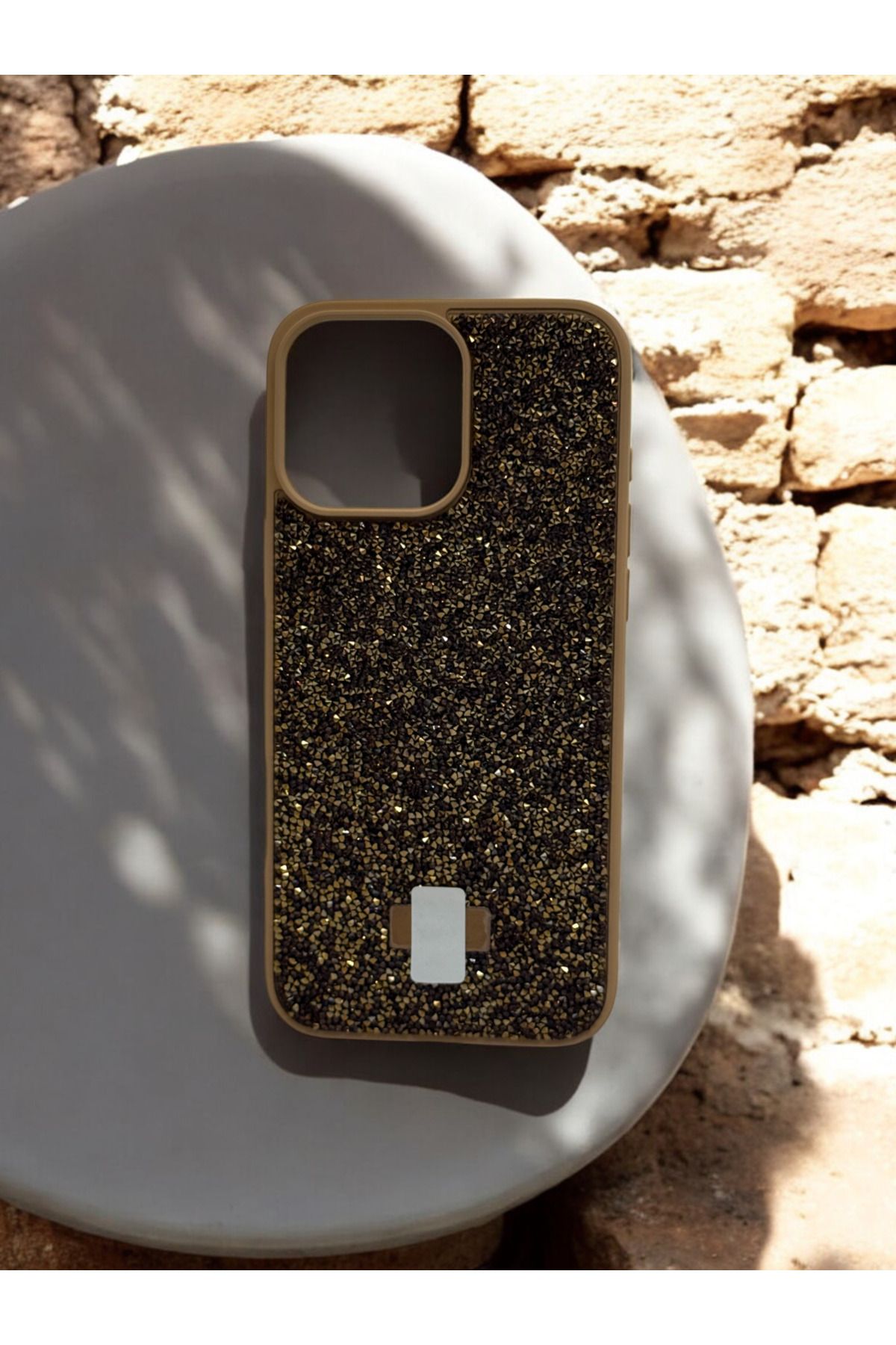 DUBİGOLD İPHONE 16 PRO MAX IŞILTILI TAŞLI LÜKS TELEFON KILIFI - ŞIK VE KORUYUCU