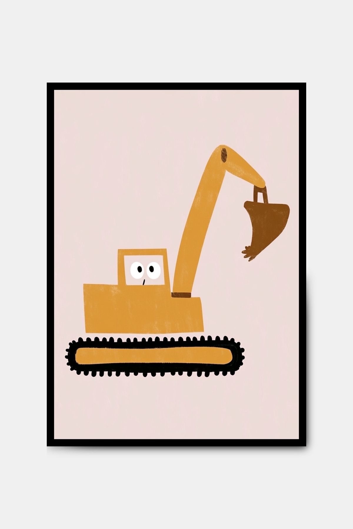 PİTAYA Kepçe 2 Poster - Çerçevesiz Tasarım Erkek Çocuk Odası Tablo Poster Araba Poster Duvar Dekoru