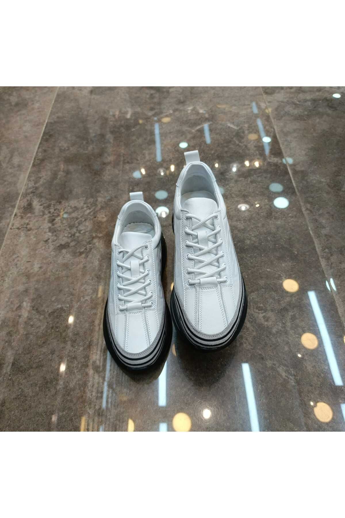 BeyShoes Hakiki Deri Sneaker