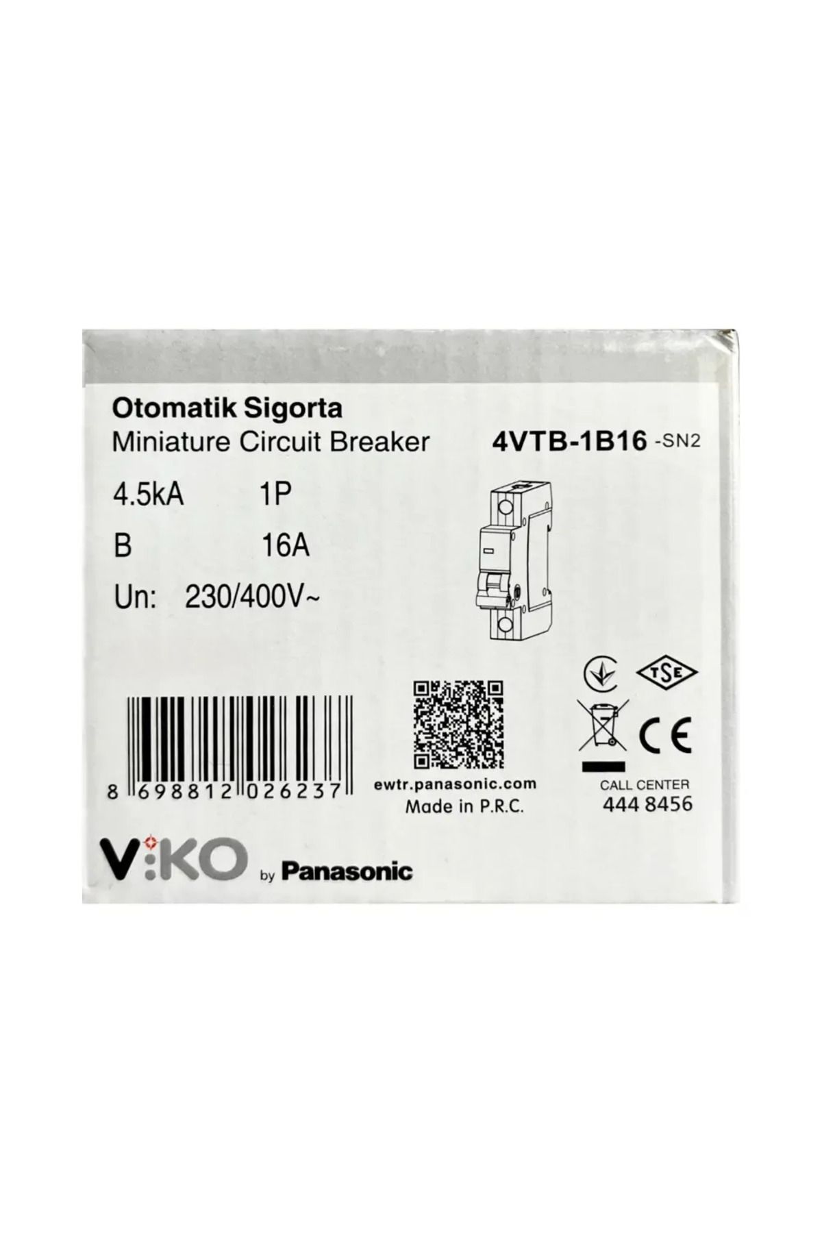 VİKO-B16 1X16A Fuse Single Phase Circuit Protection Switch 2