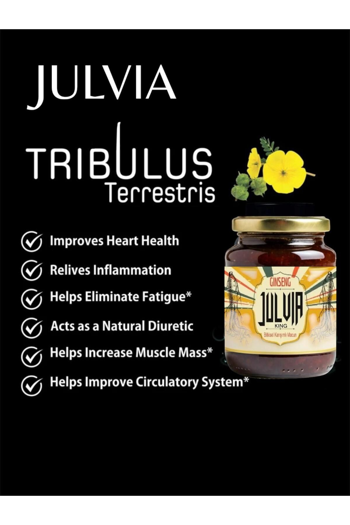 Julvia King Ginseng Atom Güç Özel Karışımlı Bitkisel Macun Tribulus Terrestris 240 gr x 3 Kavanoz