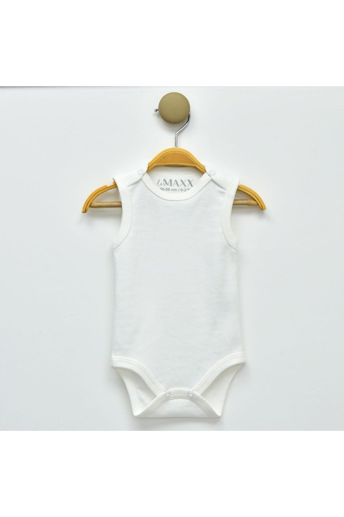 Lora Bliss Unisex 3-18 Ay İnterlok Atlet Body – Krem Renk