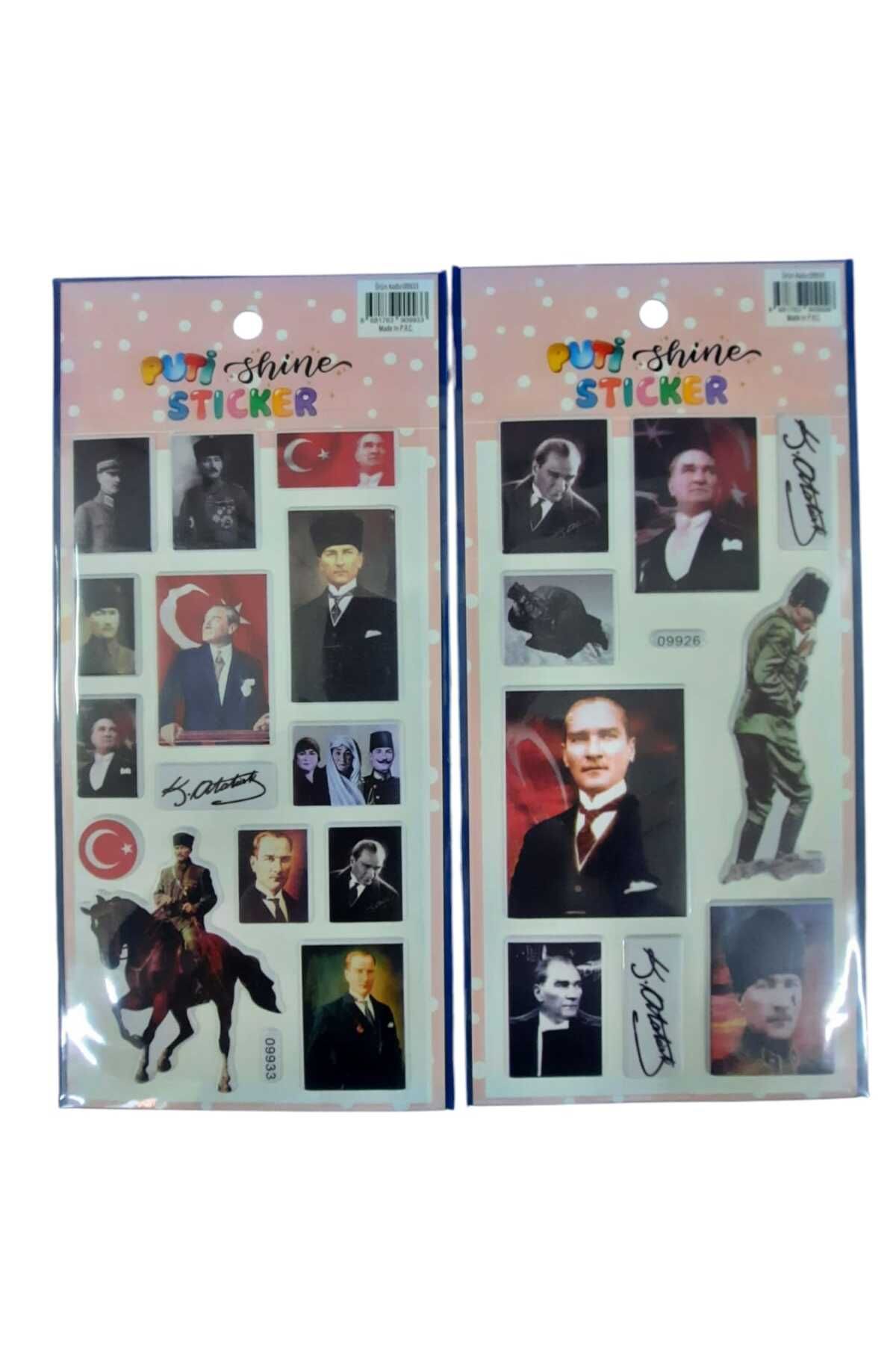 Kırtasiye Ofisi STICKER KABARTMALI ATATÜRK 2 Lİ SET