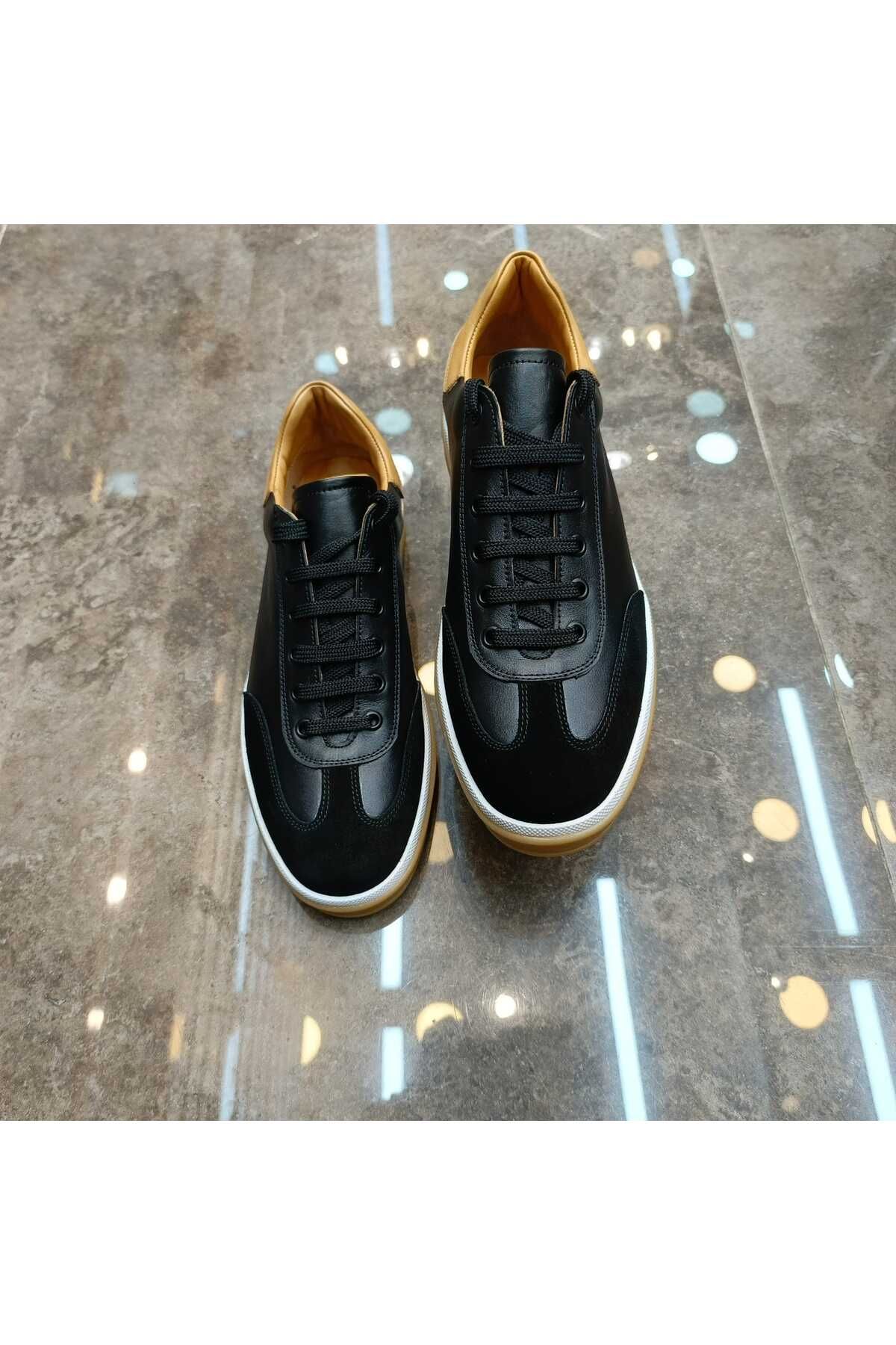 BeyShoes Günlük Kullanım Hakiki Deri Sneaker