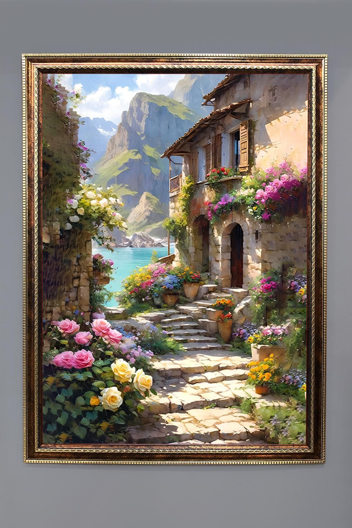 Doruklar Home Collection Doğa ve Manzara Desenli Çerçeveli Duvar Tablosu 50x70cm SERENE10