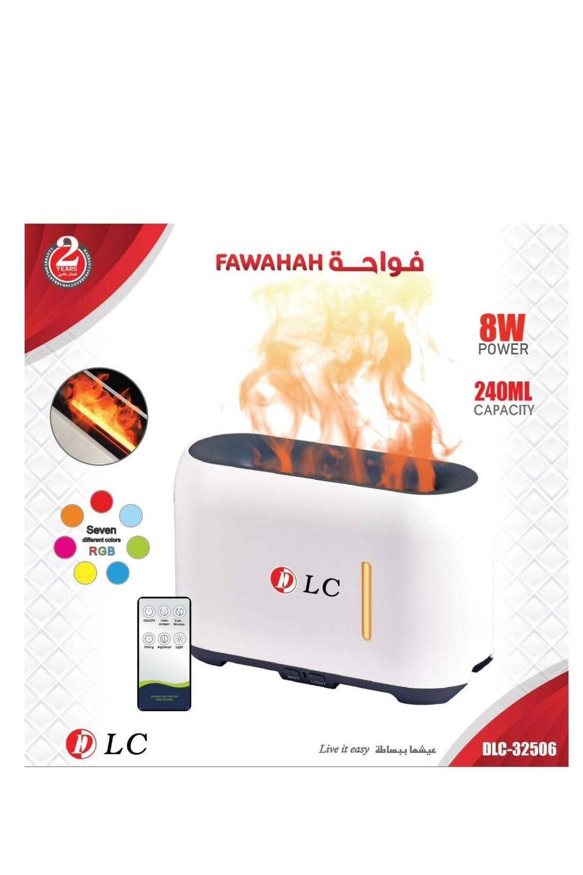 DLC-Air freshener and diffuser with steam in a fiery shape 2