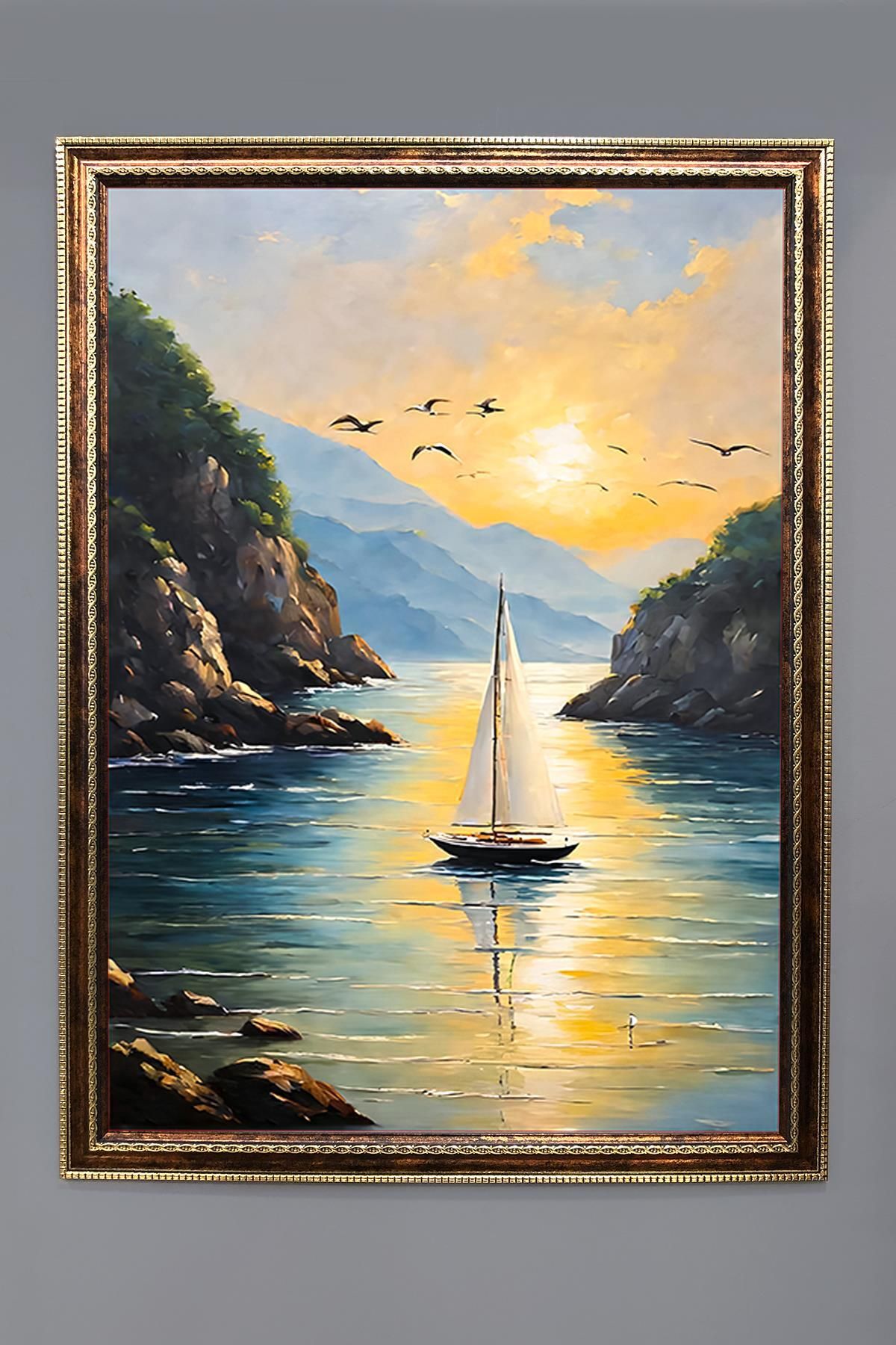 Doruklar Home Collection Doğa ve Manzara Desenli Çerçeveli Duvar Tablosu 50x70cm SERENE20