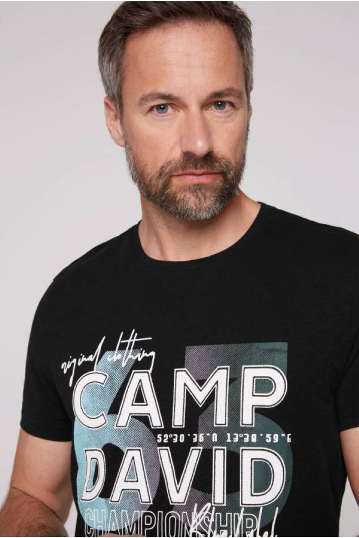Camp David BİSİKLET YAKA T-SHİRT