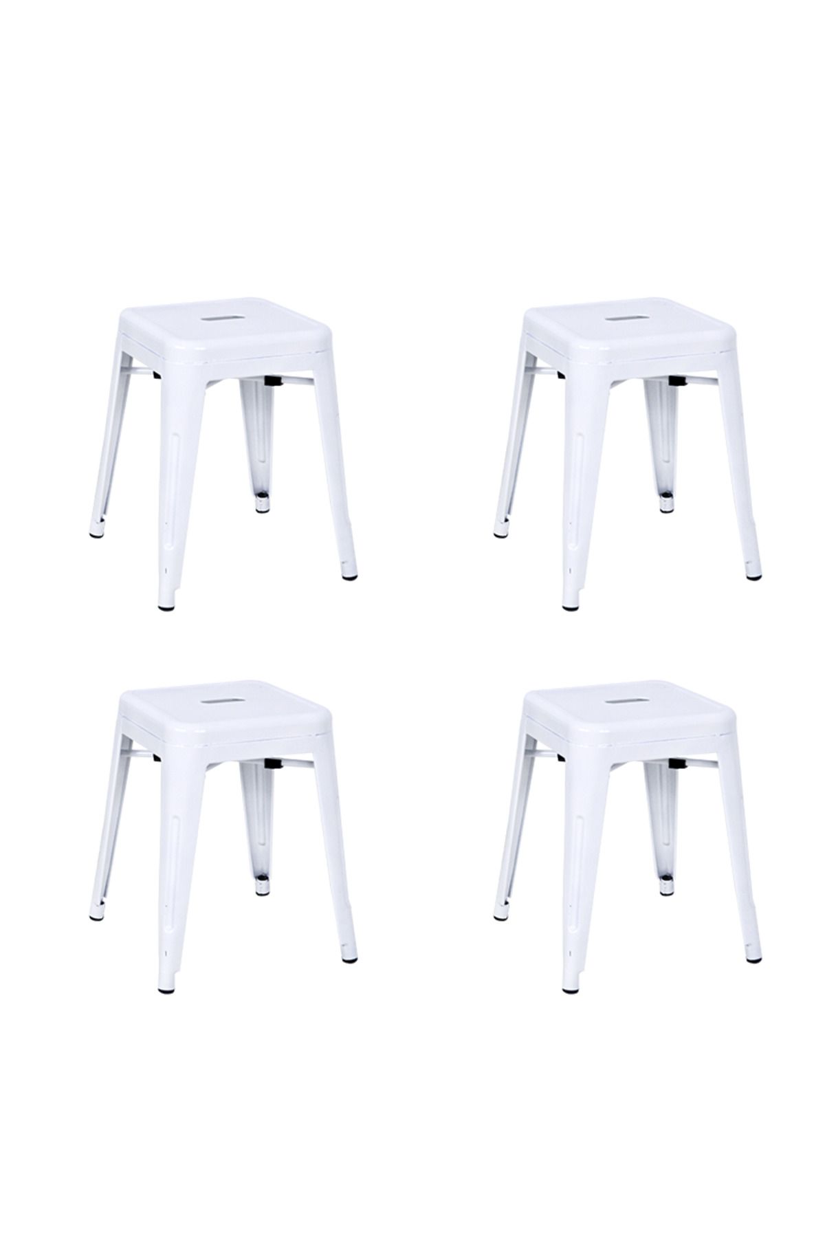 Komposan Tolix Metal Tabure(4 Adet)