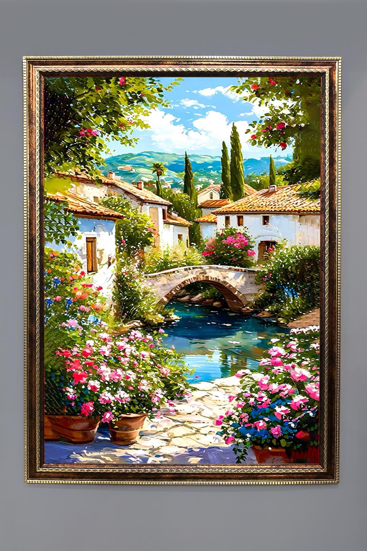 Doruklar Home Collection Doğa ve Manzara Desenli Çerçeveli Duvar Tablosu 50x70cm SERENE07