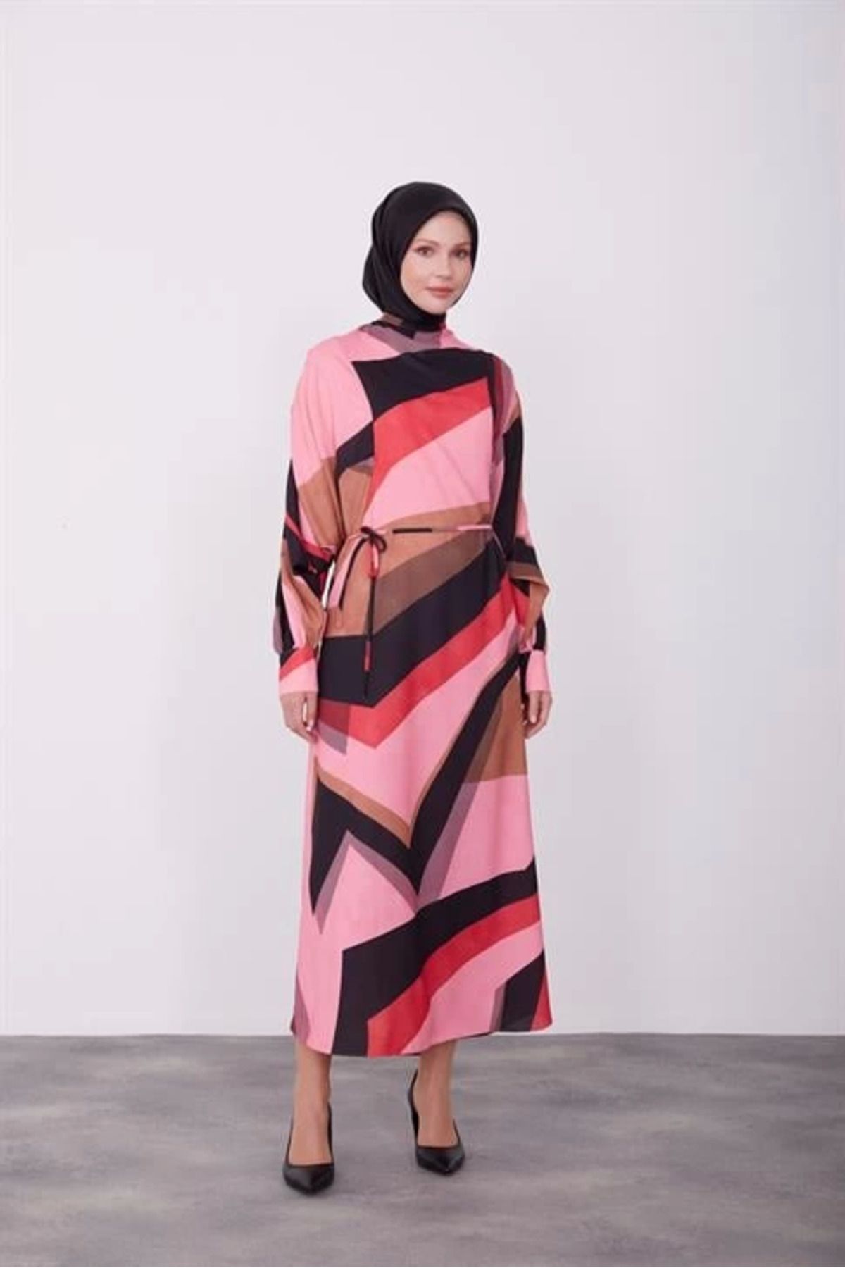 aradimtaradim Armine Elbise 23K9673 Kiraz