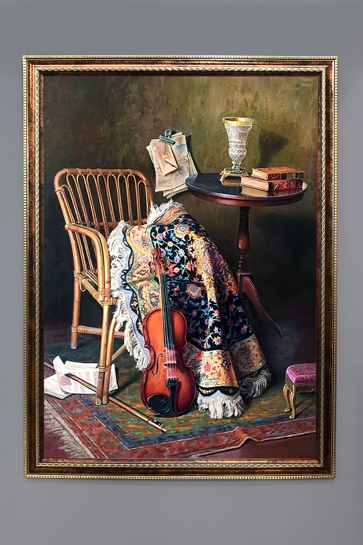 Doruklar Home Collection Natürmort Desenli Çerçeveli Duvar Tablosu 50x70cm NAT04