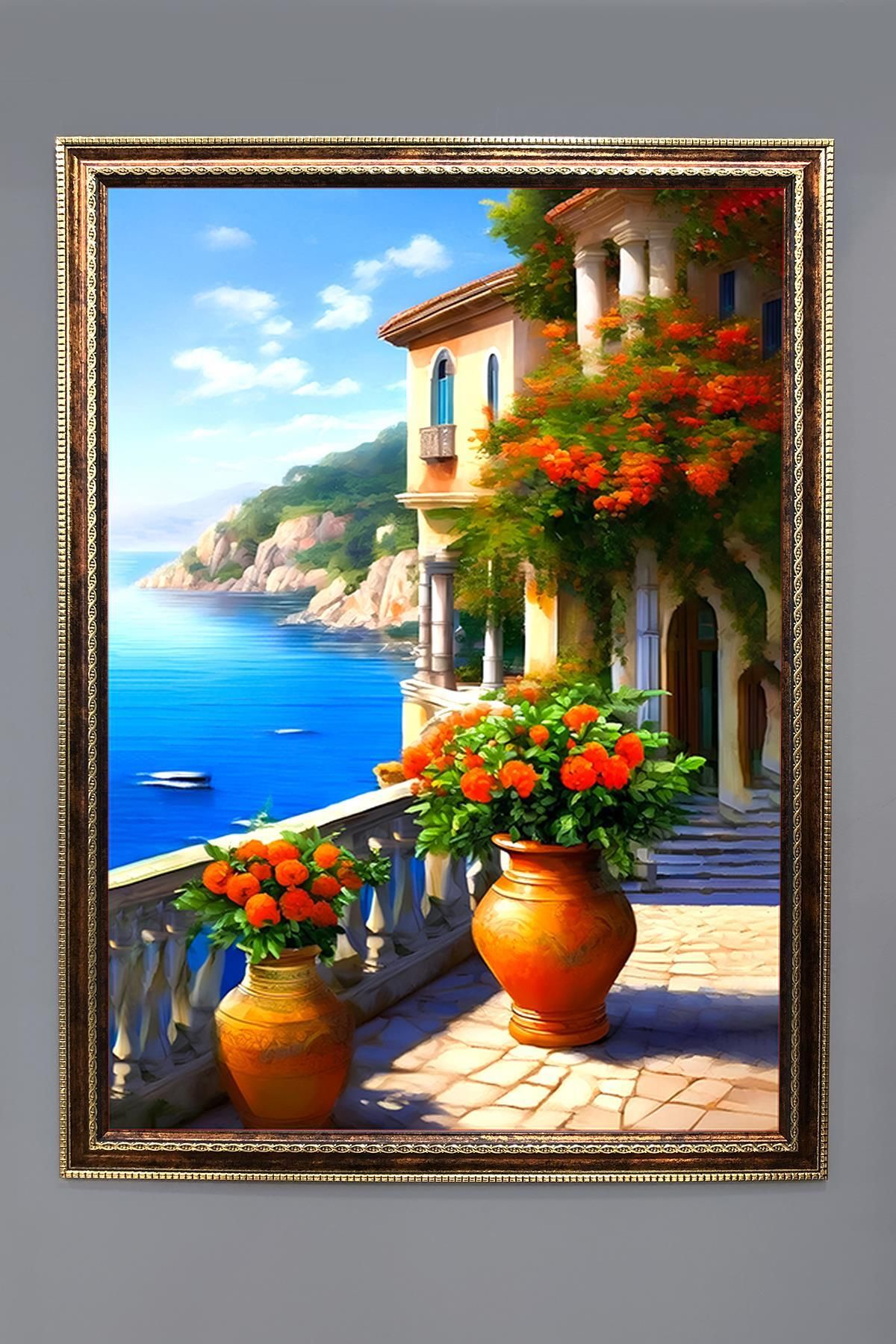 Doruklar Home Collection Doğa ve Manzara Desenli Çerçeveli Duvar Tablosu 50x70cm SERENE17