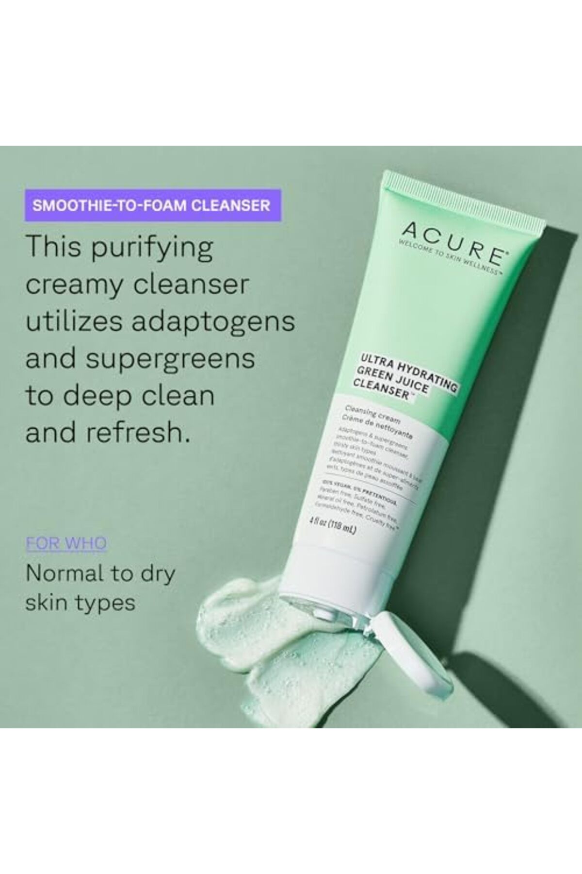 ACURE-Acure Ultra Hydrating Green Juice Cleanser 118 Ml 4