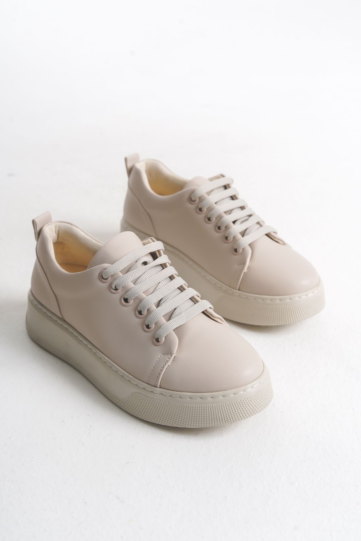 Solo Bag DEL'SOLERA KADIN BAĞCIKLI YÜKSEK TABAN SNEAKER SPOR AYAKKABI