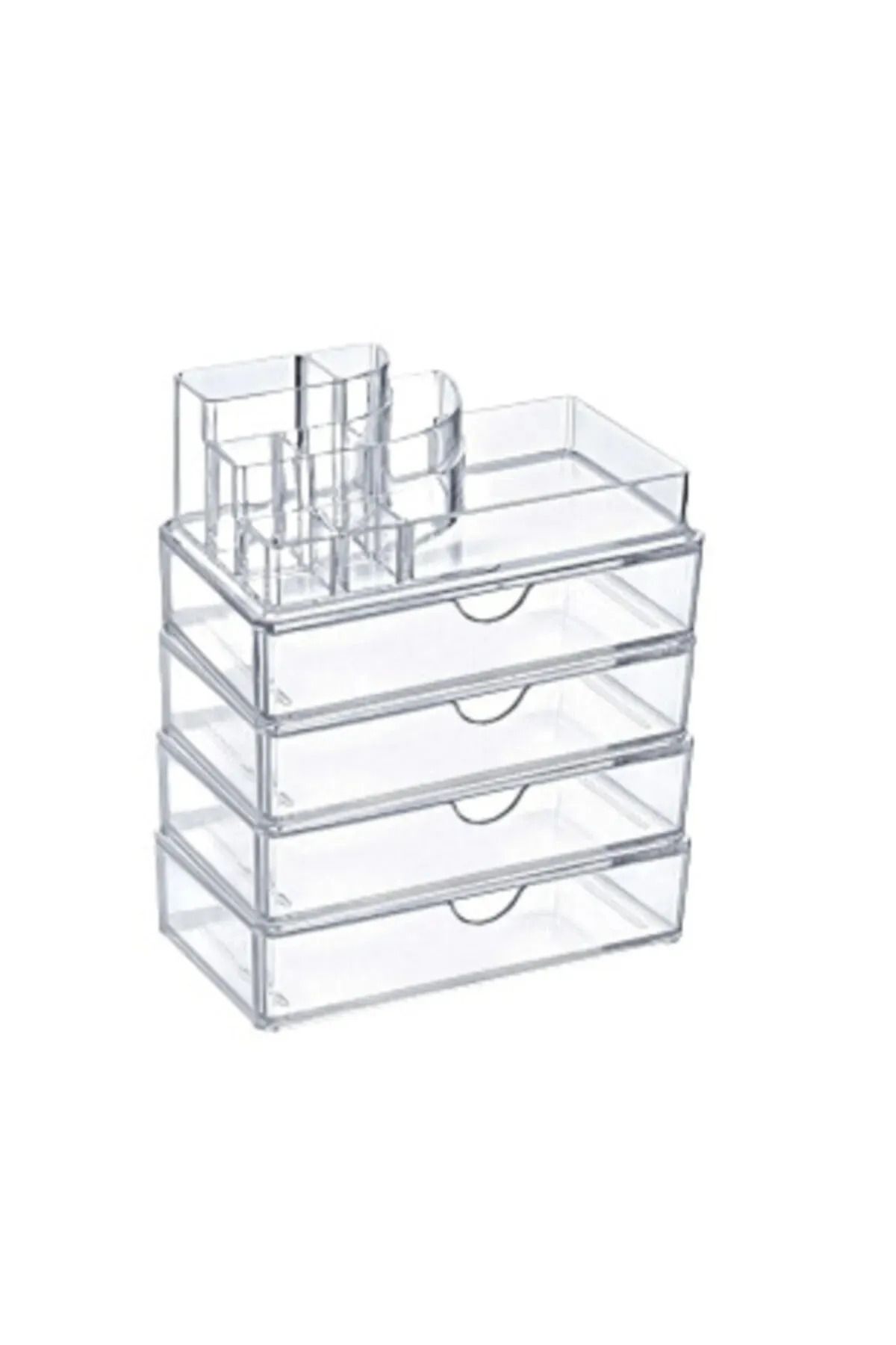 EA HOME 8 Bölmeli 2 Çekmeceli Makyaj Organizer Kozmetik Ürün Düzenleyici
