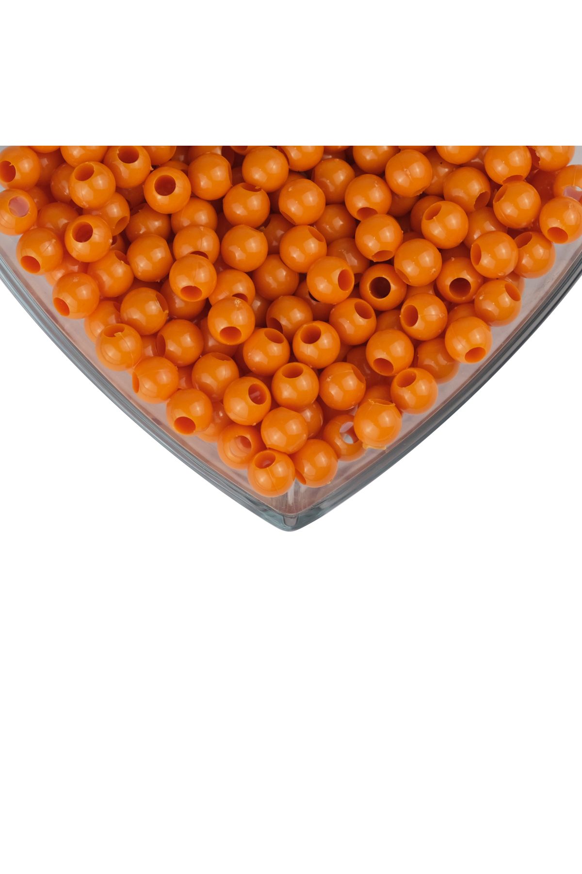 Prestij Boncuk Makrome Boncuk Koyu Turuncu 10 mm