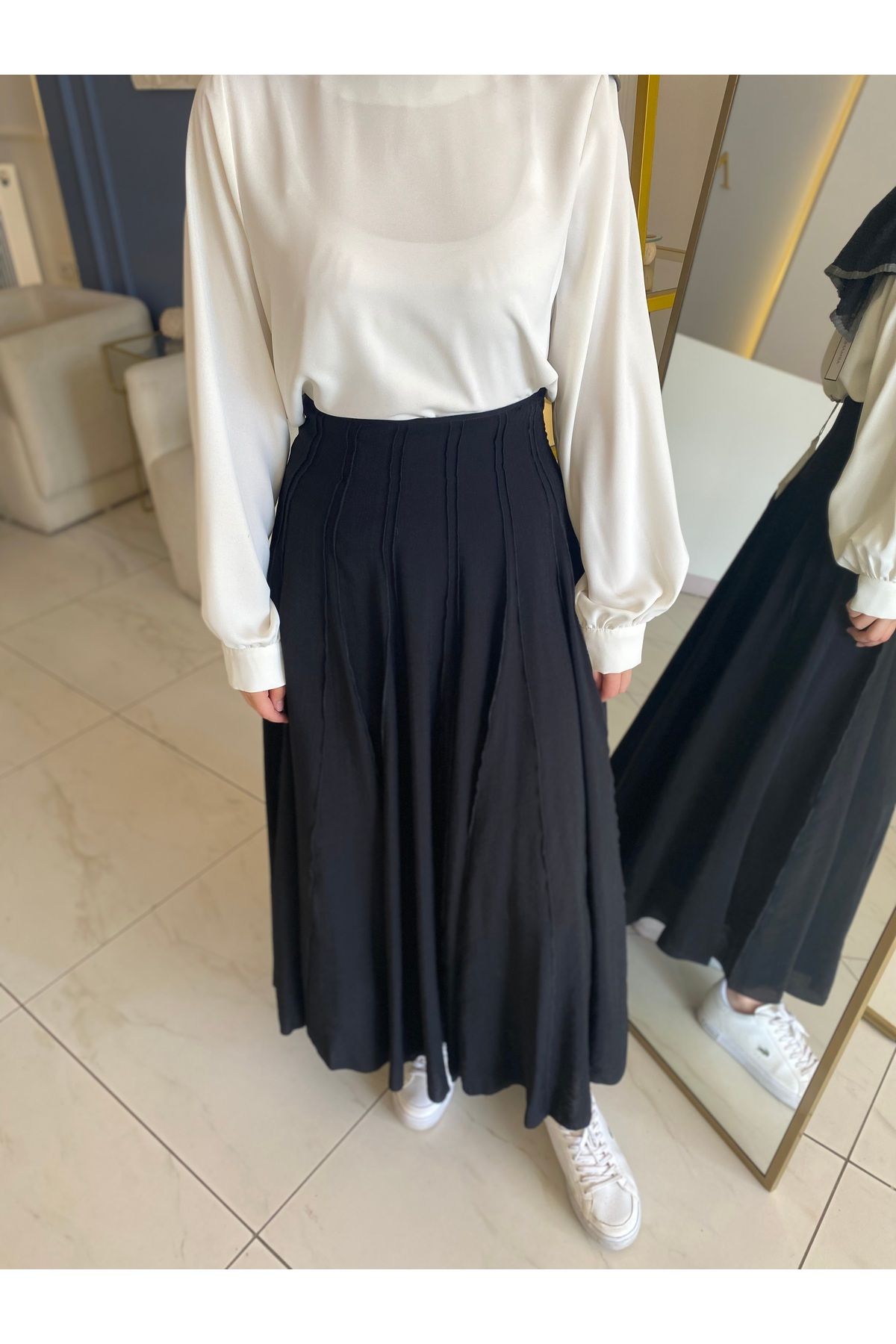 QOOQ STORE VİBE ETEK SİYAH