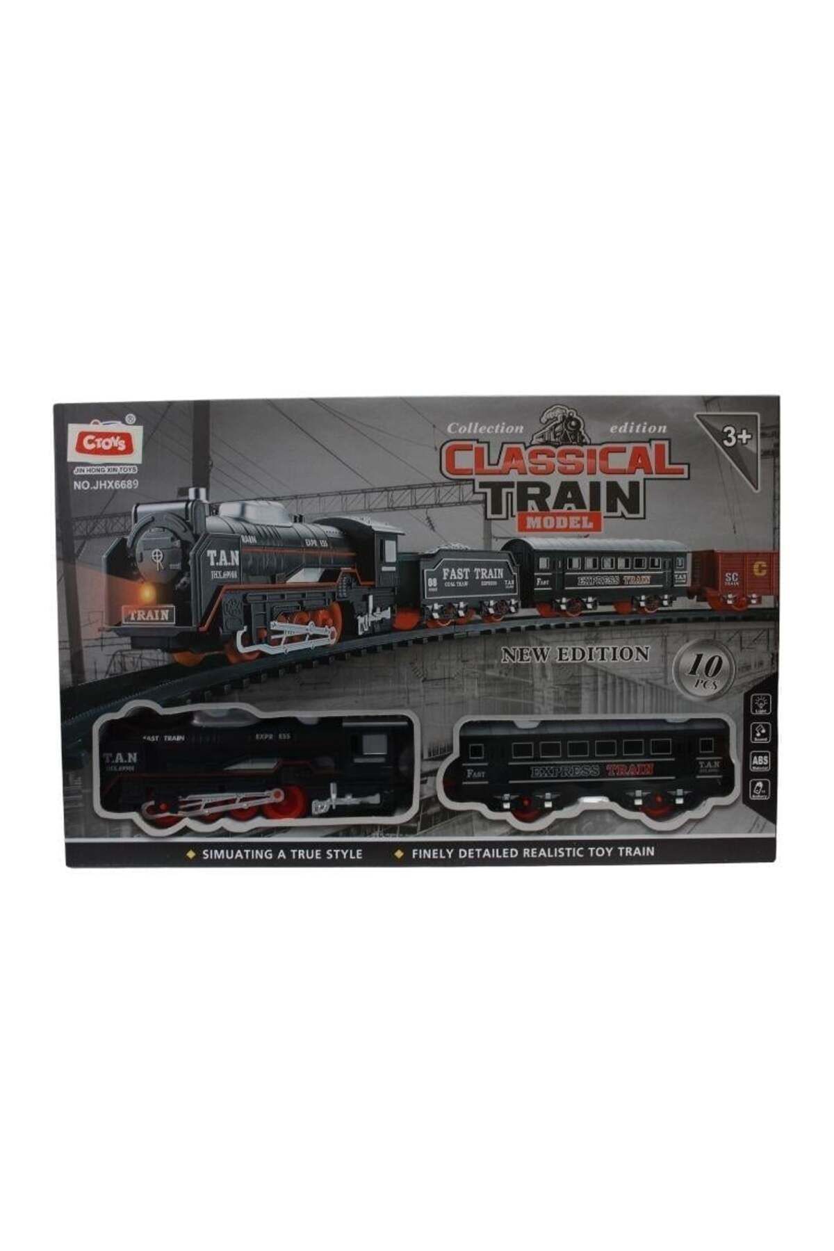 Ceren Ctoys JHX6689 Klasik Model Tren Seti 10 Parça