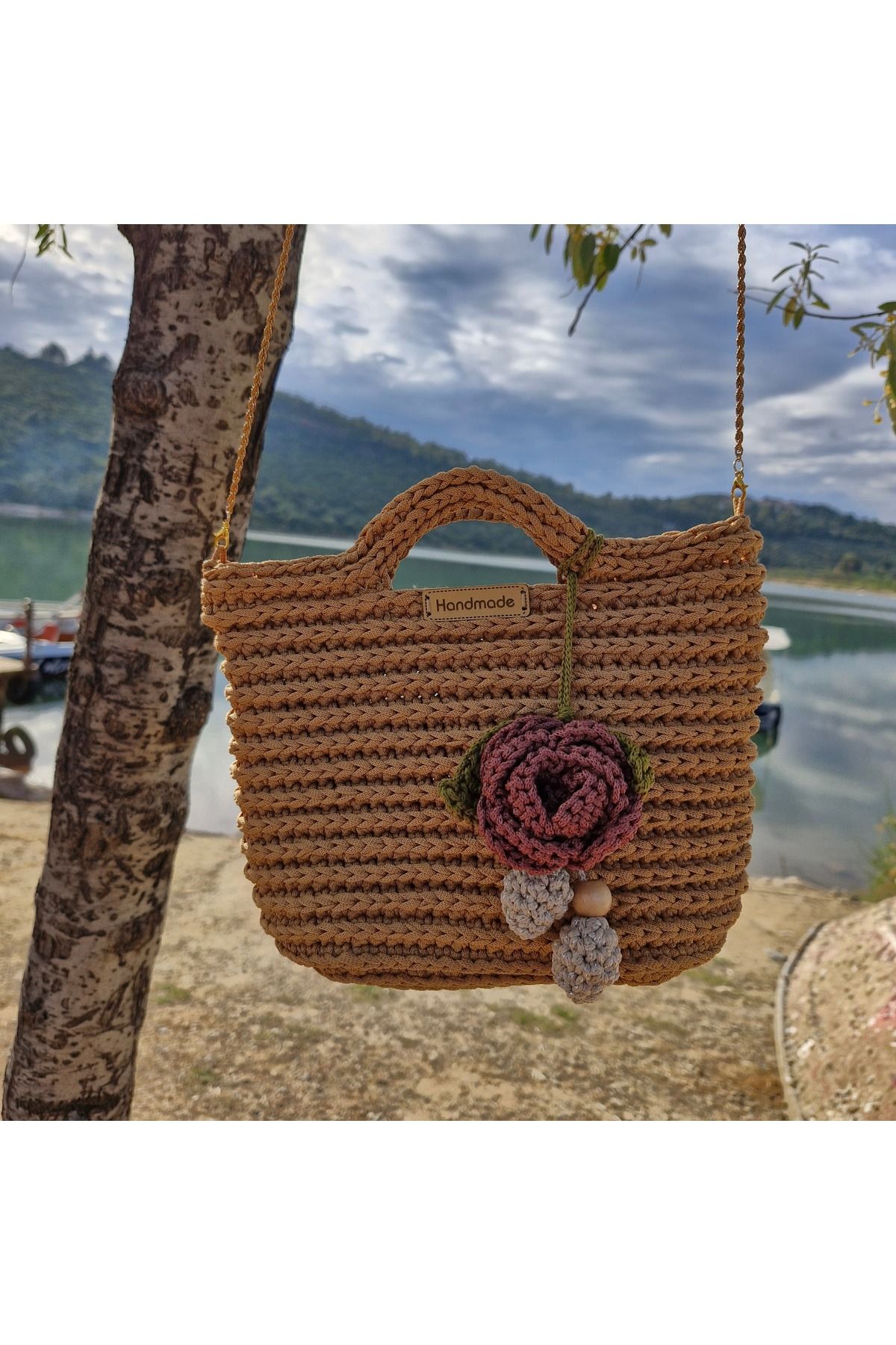 PNR Online Store El örgüsü spor çanta günlük kullanım için uygundur