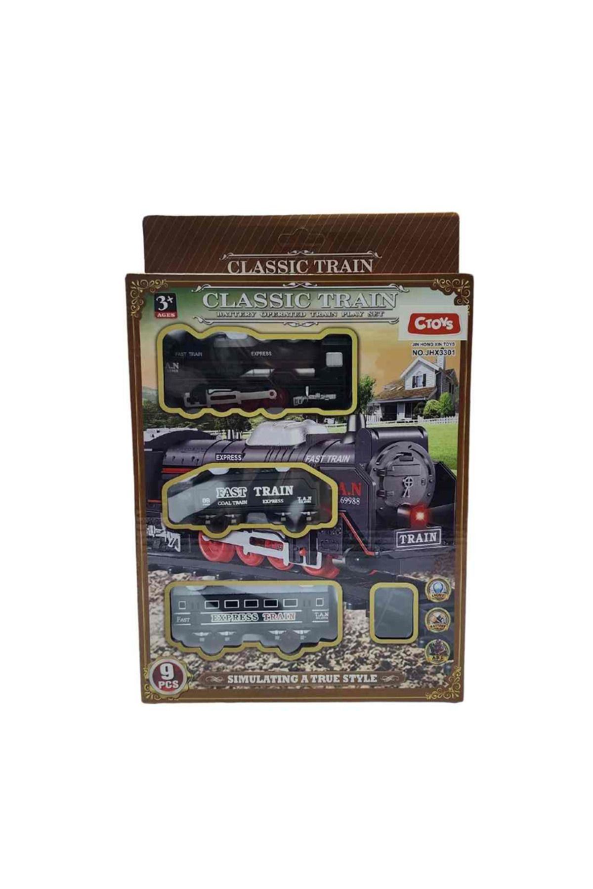 Ceren Ctoys Oyuncak Pilli Tren Seti 9Parça JHX3301