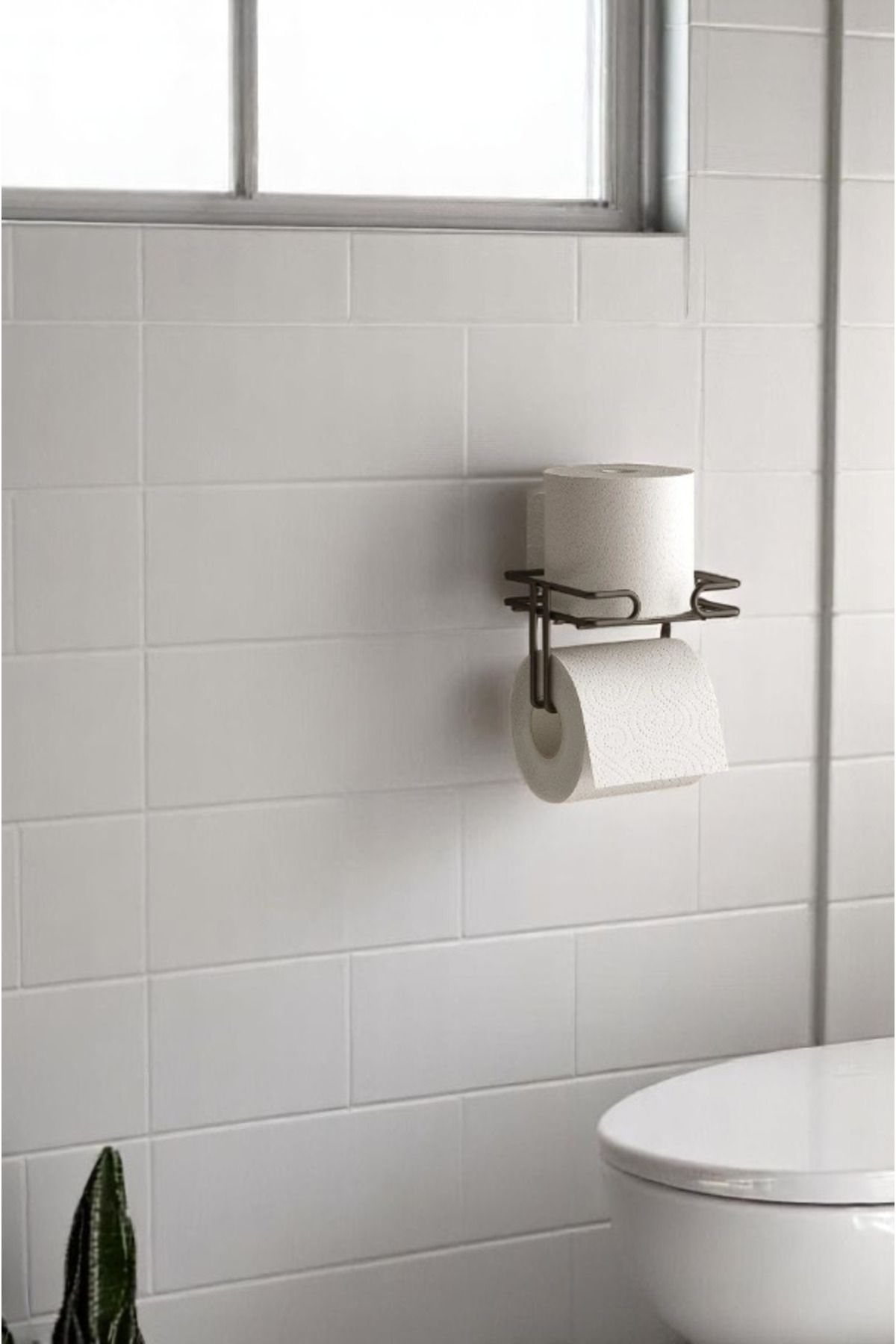 Magic Objects Yapışkanlı Banyo Tuvalet Yedekli Kağıtlık, Yapışkanlı Tuvalet Peçetelik
