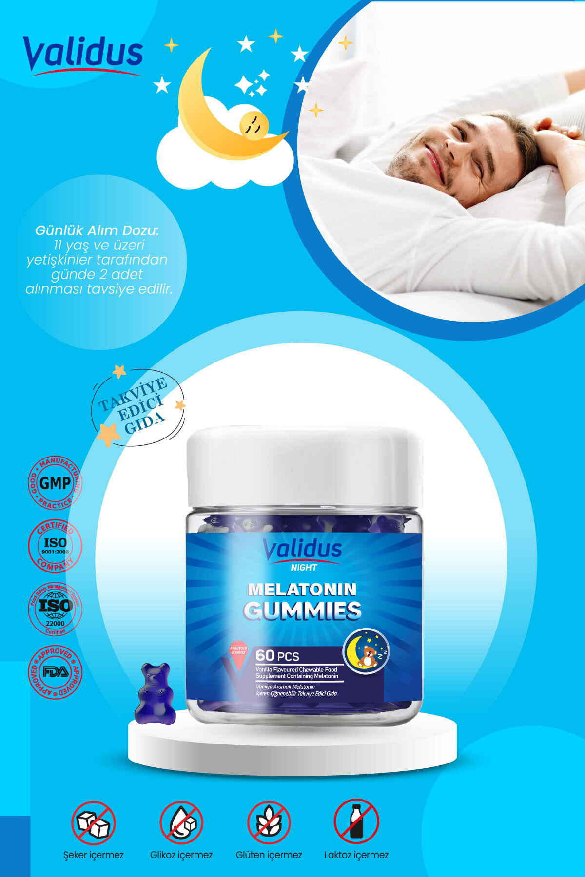 Validus-Sleep support set - melatonin - saffron - lavender 6