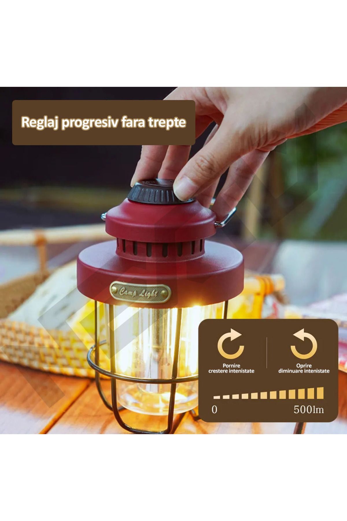 NEXTLY-Portable Lantern Lamp for Camping, Home or Yard, Rechargeable, Two Types 6