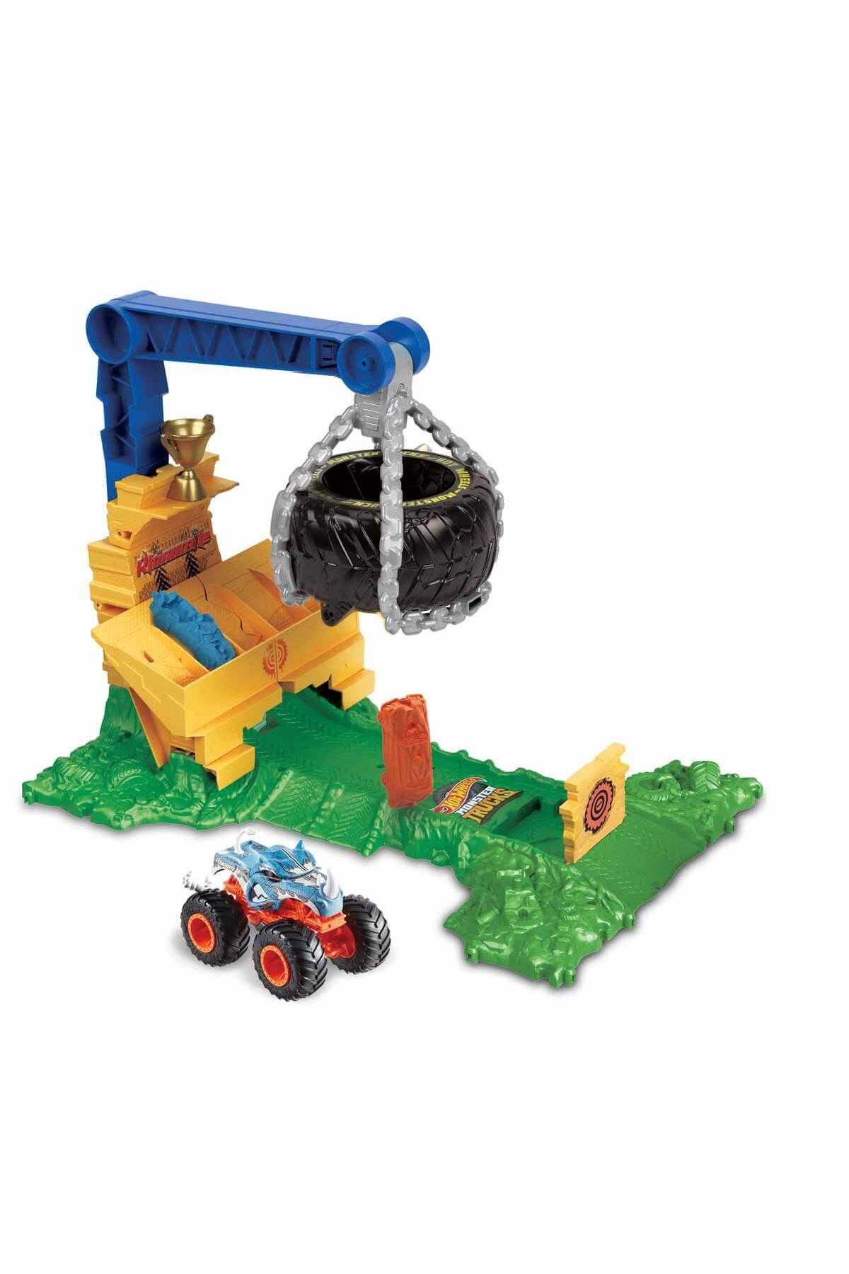 HOT WHEELS Monster Trucks Arenada Rhinomite Mücadelesi Oyun Seti HTP18