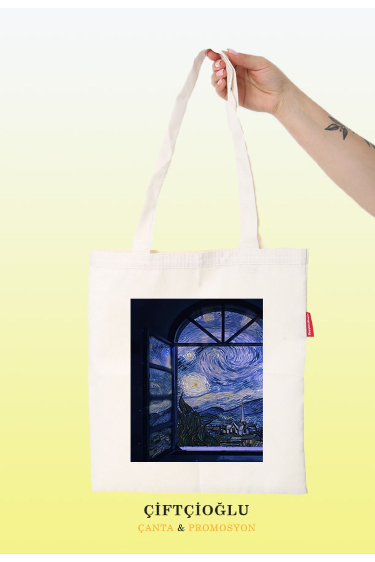 çiftçioğlu Kişiye Özel Baskılı 38x42 Bez Çanta Hediye