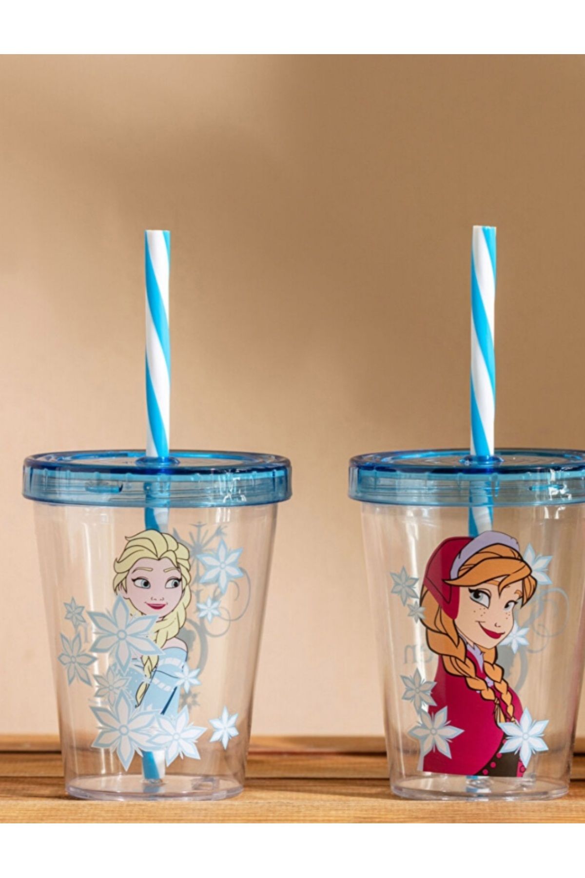 LC Waikiki LCW HOME Karişik Frozen Baskılı Pipetli Bardak 2'li