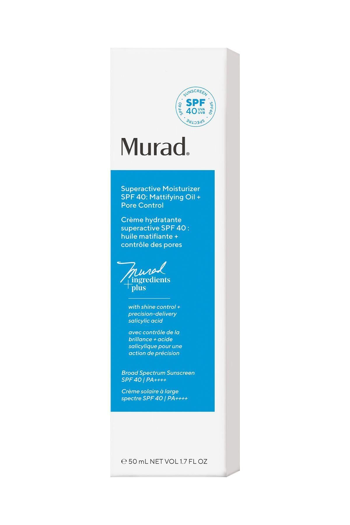 Murad-Sunscreen Spf40, Mattifying and Pore Tightening Moisturizer – Superactive Oilpore 3