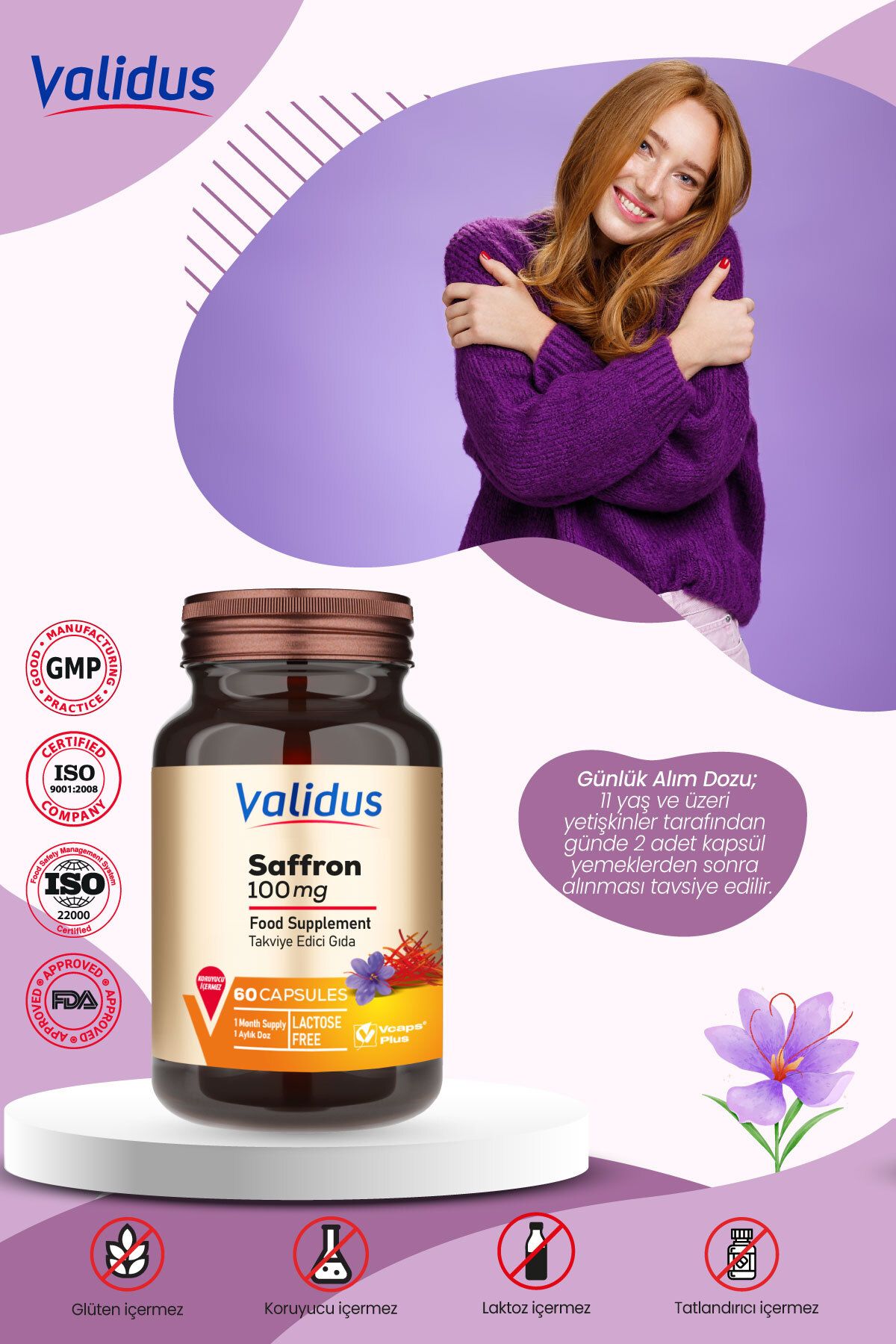 Validus-Stress Support Set - Extra Smile - Relax - 5 Http - Saffron 5