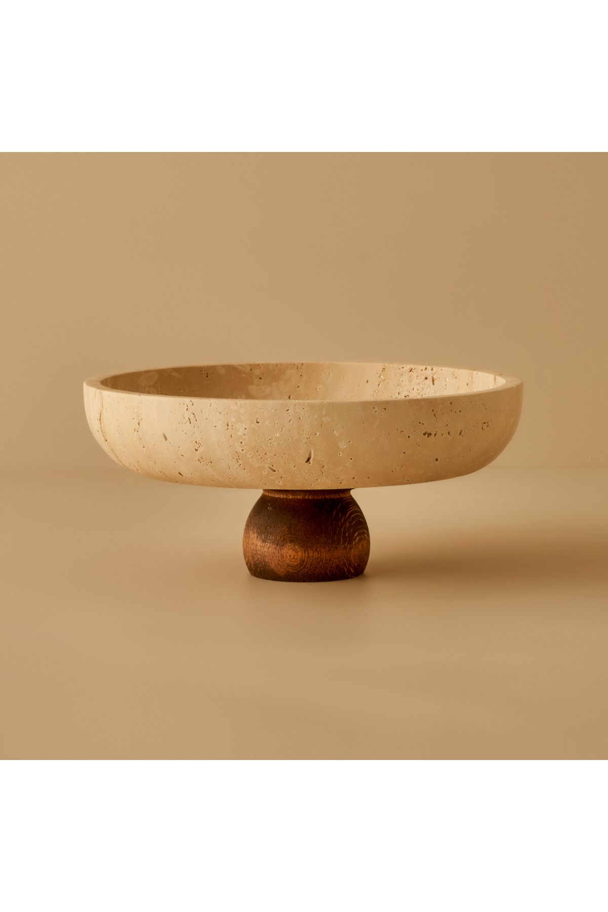 Bella Maison Ephesus Traverten Ayaklı Sunum Kasesi (25 cm)