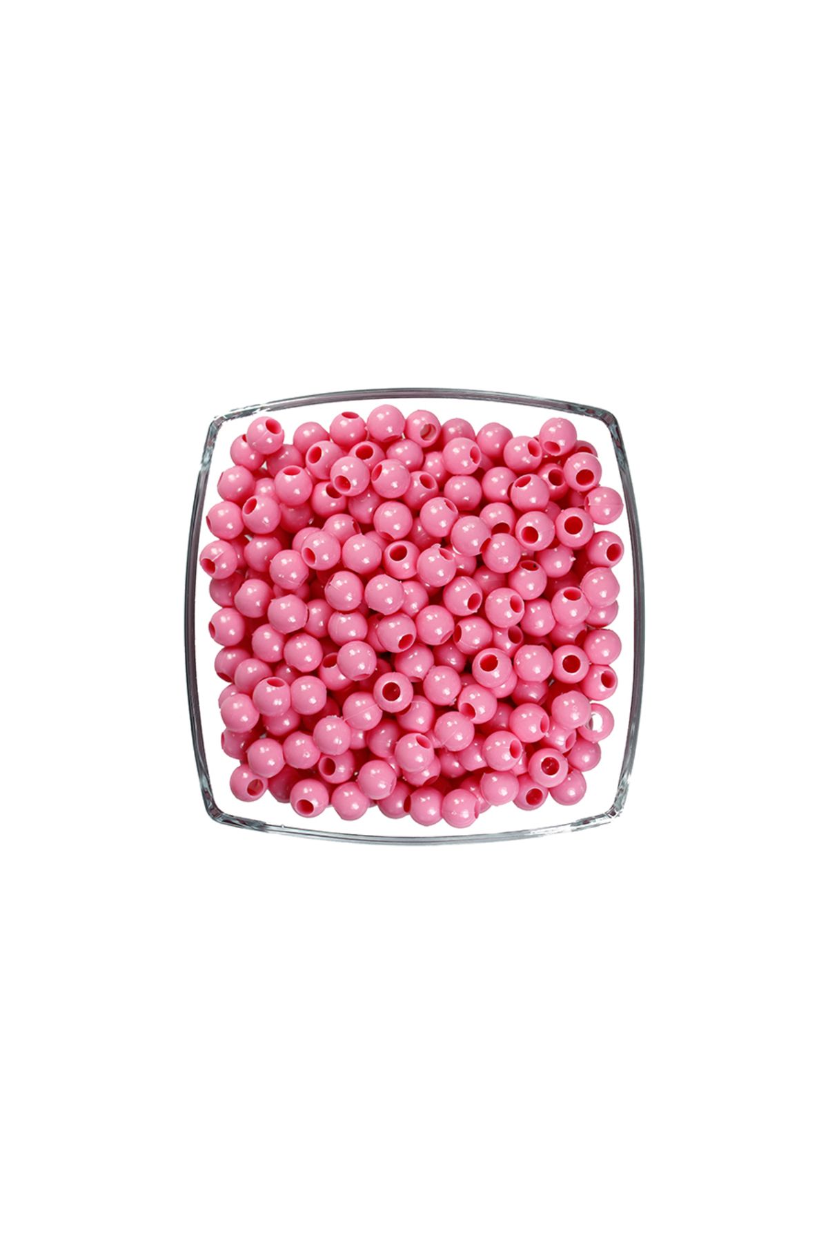 Prestij Boncuk Makrome Boncuk Açık Pembe 10 mm