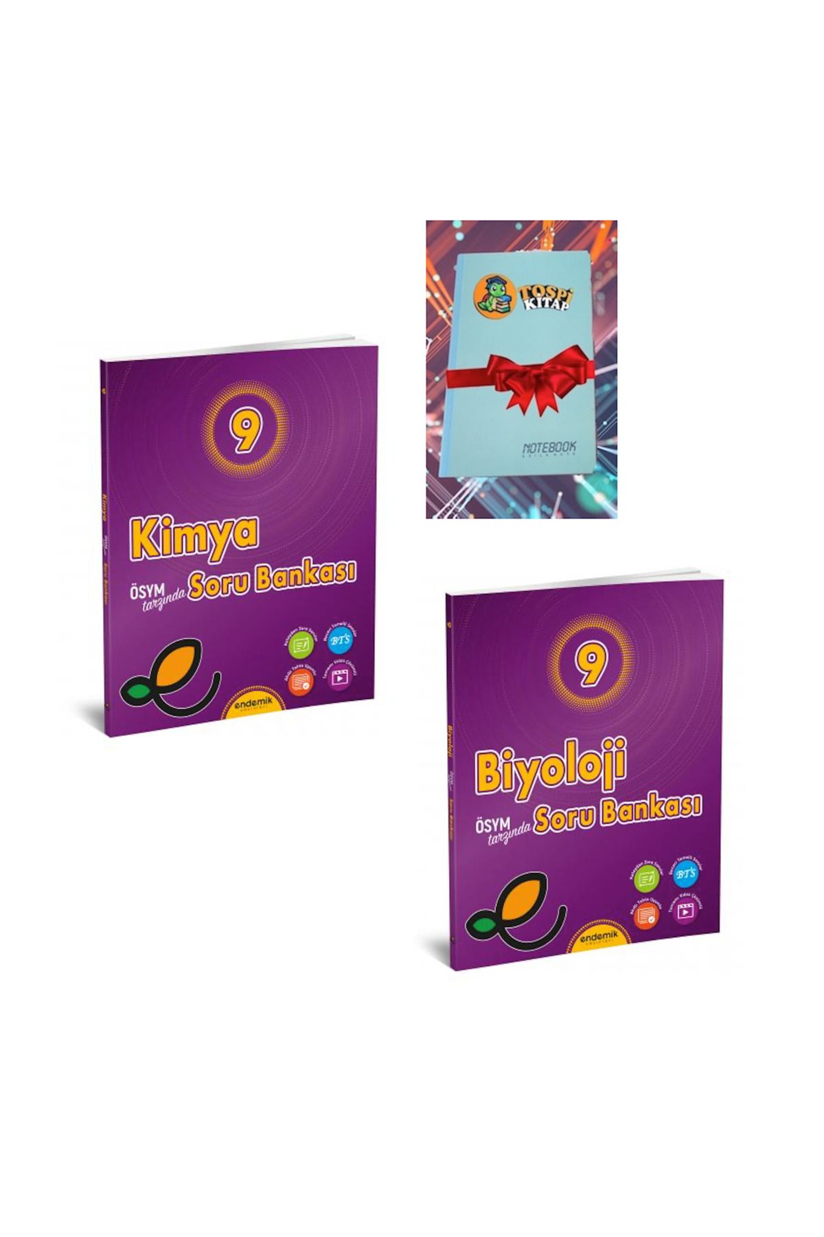 Karma Kitaplar 9.Sınıf KİMYA + BİYOLOJİ Soru Bankası- Yeni (DEFTER HEDİYELİ)