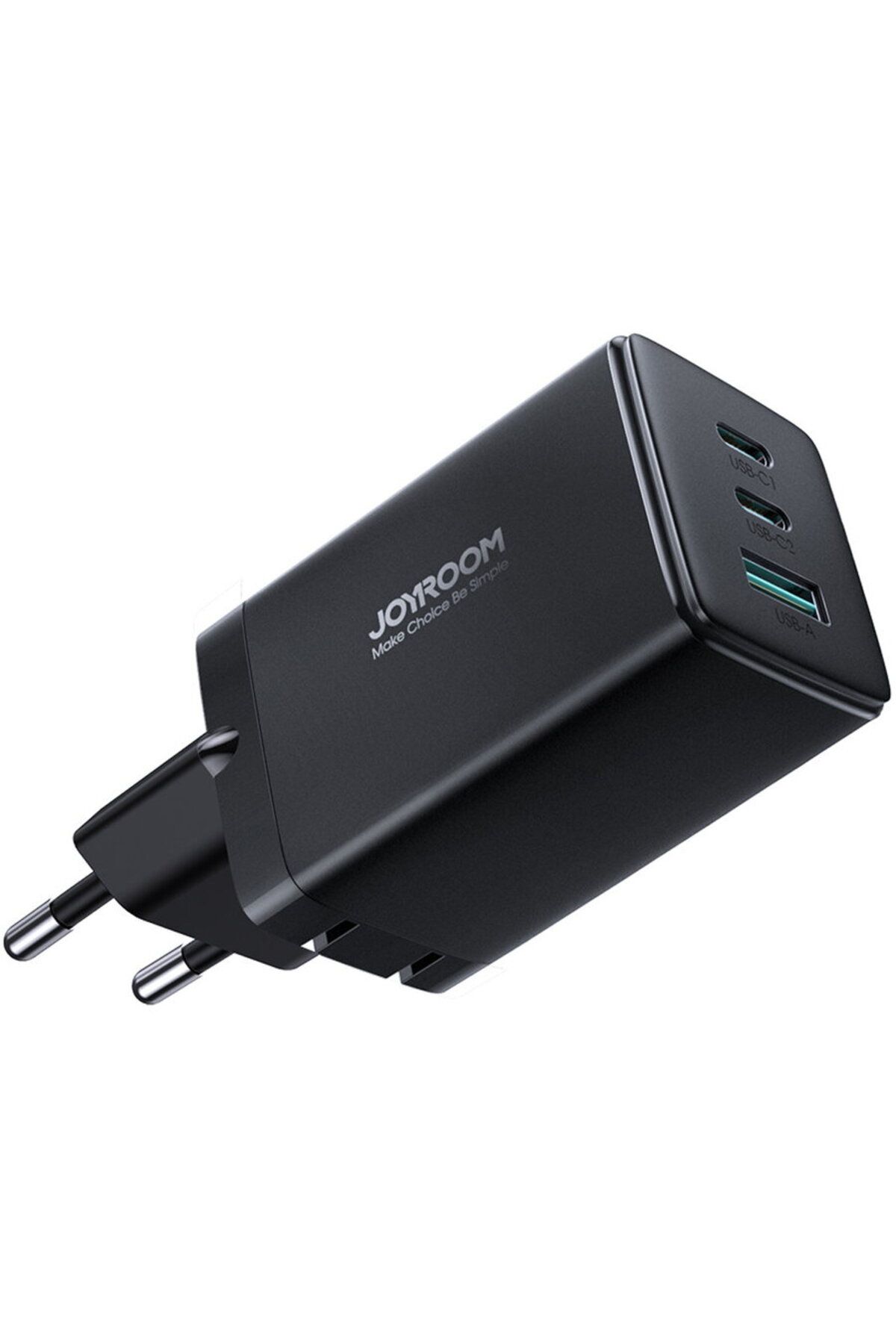 REDz Accessories-Adaptor de priză 65w tip C, cablu 3 în 1, Joyroom Jr-tcg01, 2 porturi USB x tip C, negru 7