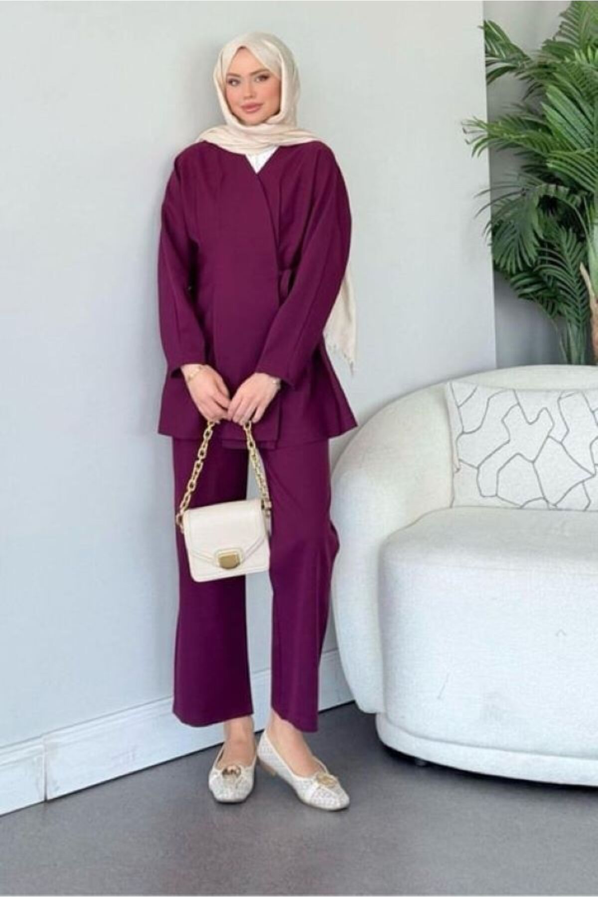 Sezi Moda Giyim Dora Bağlamalı Takım