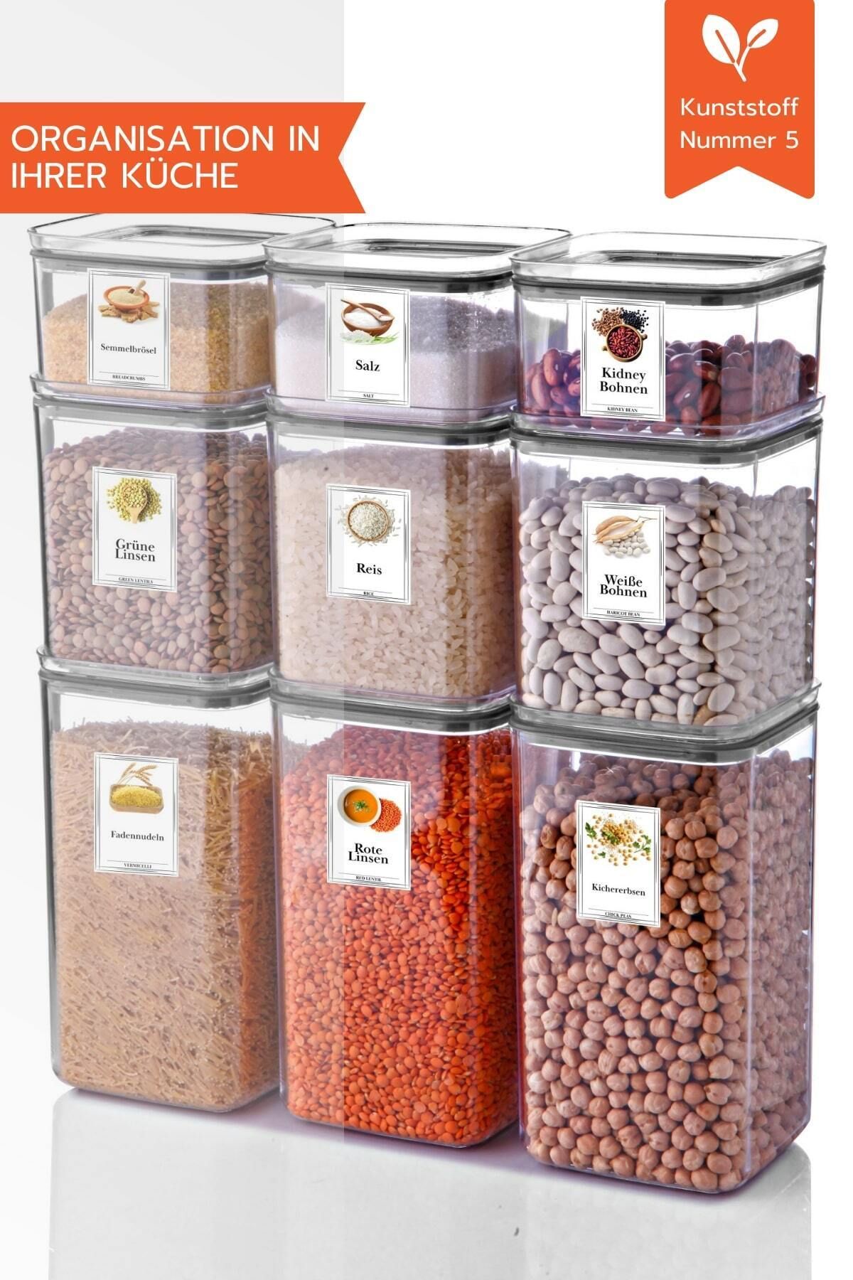 Ginza Maison-1.5 Lt Square Storage Container With Lid 3 Pieces 3