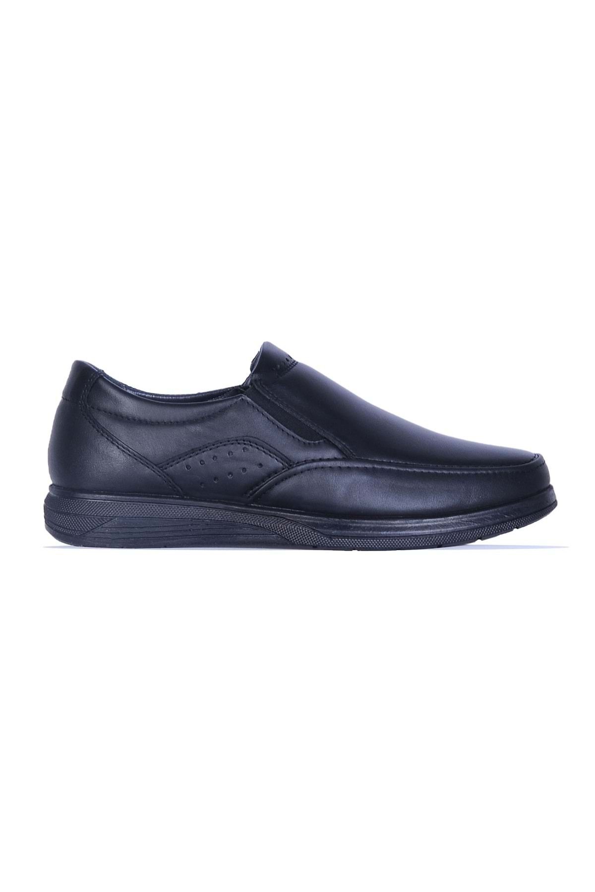 Berenni E-796 Siyah %100 Deri Erkek Casual Ayakkabı
