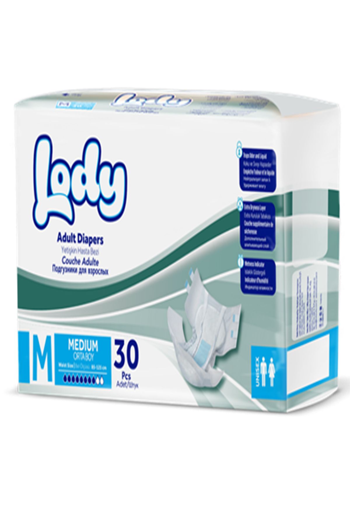 Lody Baby Yetişkin Hasta Bezi Medium