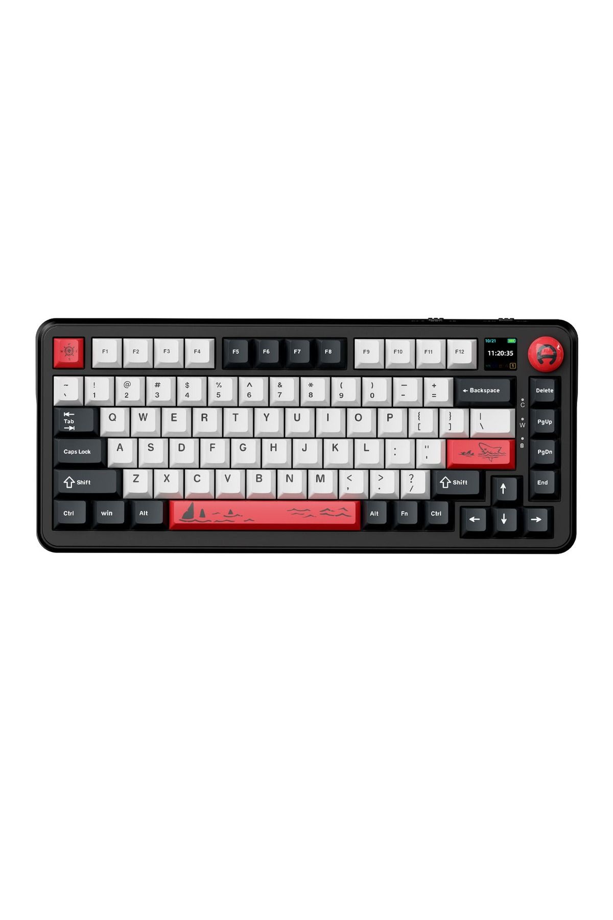 Coverzone Ajazz Ak820 Max Plus Mute Switch 3 Modlu Mekanik Oyun Klavyesi-tft Ekranlı-ultra Sessiz Rgb-hot Swap