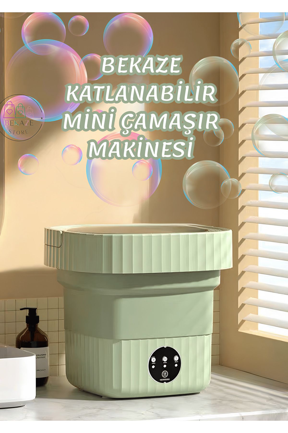 KATLANIR PORTATİF YENİ NESİL MİNİ ÇAMAŞIR MAKİNESİ 8 LT