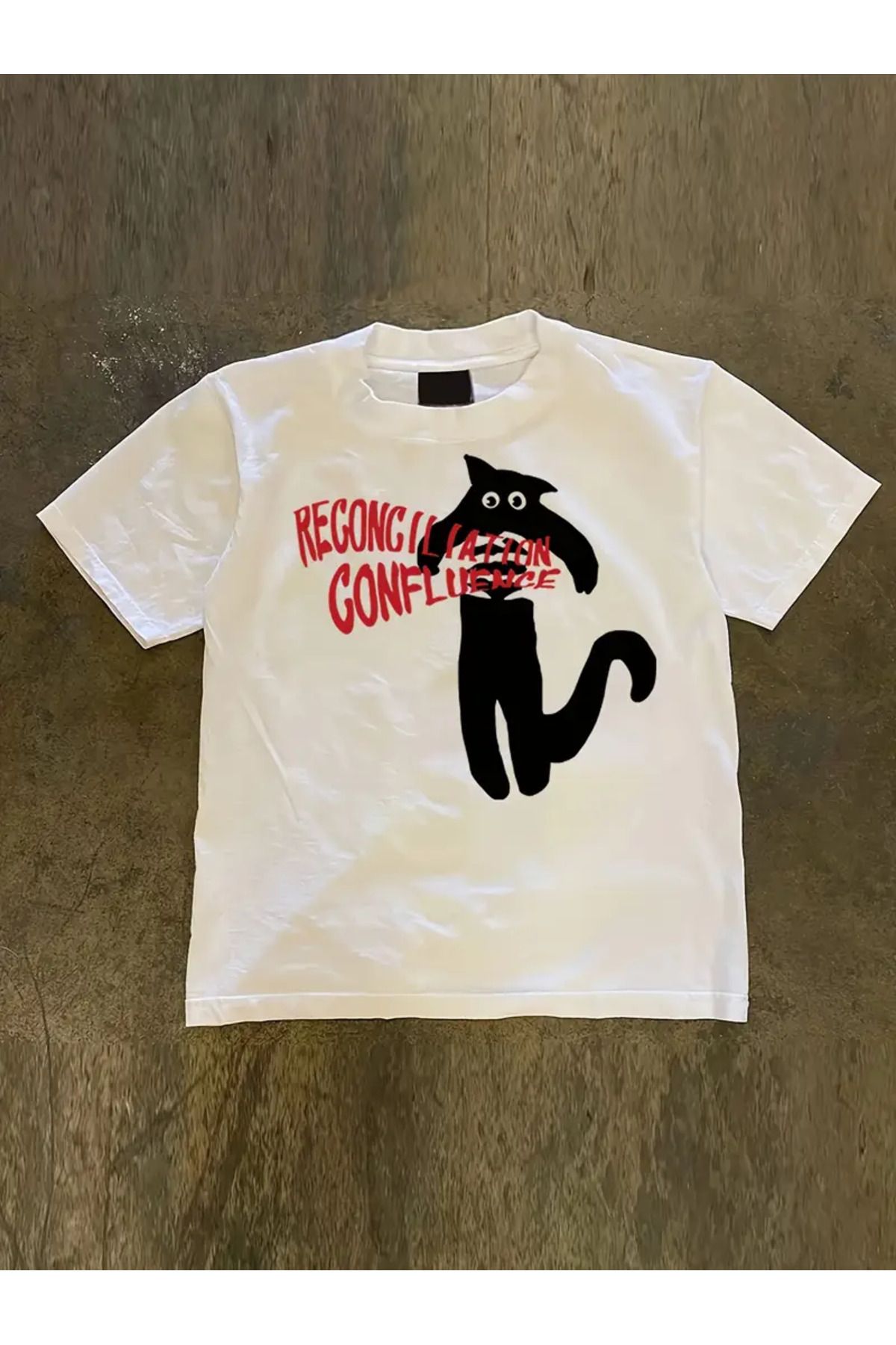 AEMİ Unisex Baskılı %100 Pamuk Oversize T-shirt