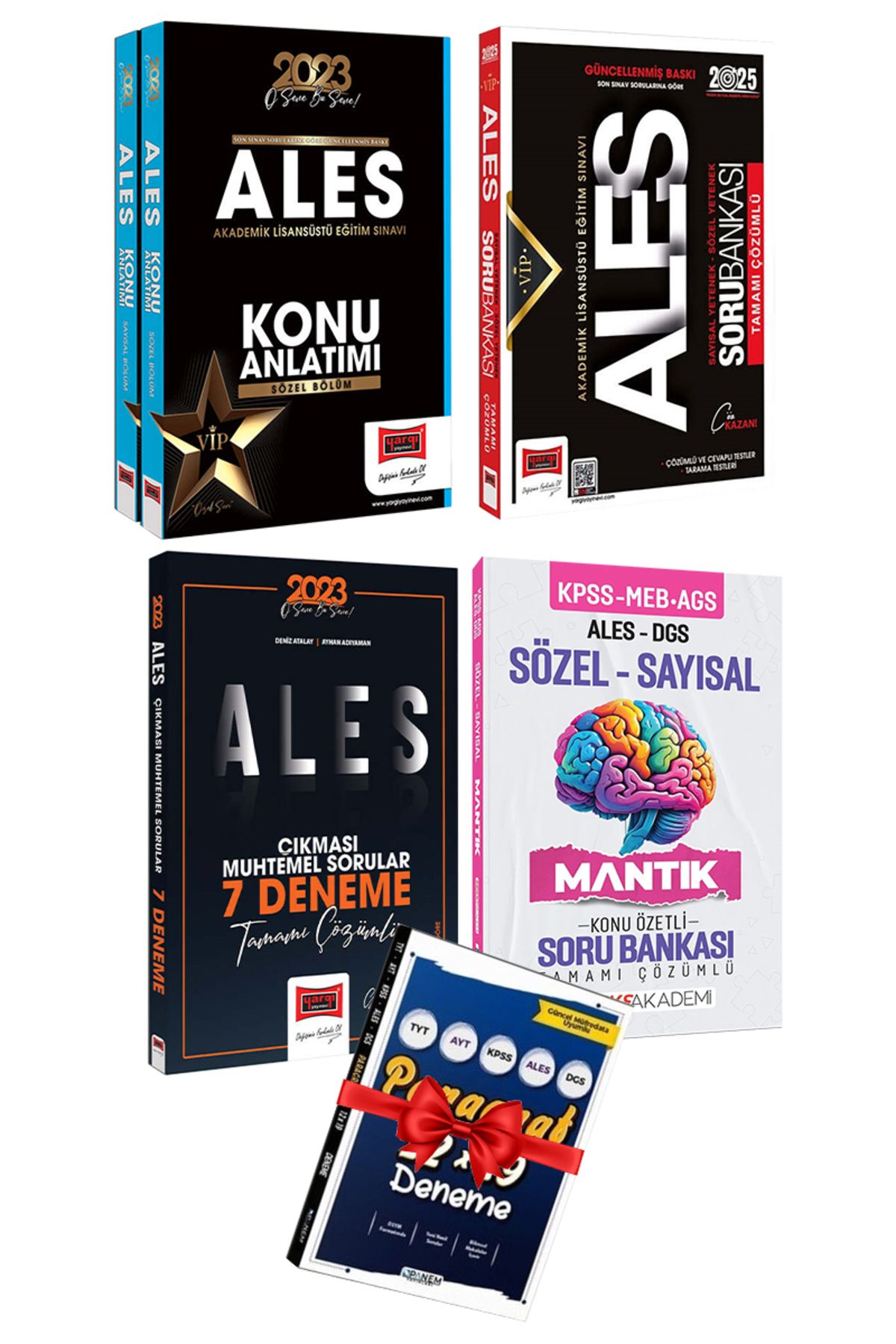 Yargı Yayınları ALES Konu A.- Soru B.-Deneme-Sözel Sayısal Mantık Soru B.-Hediye